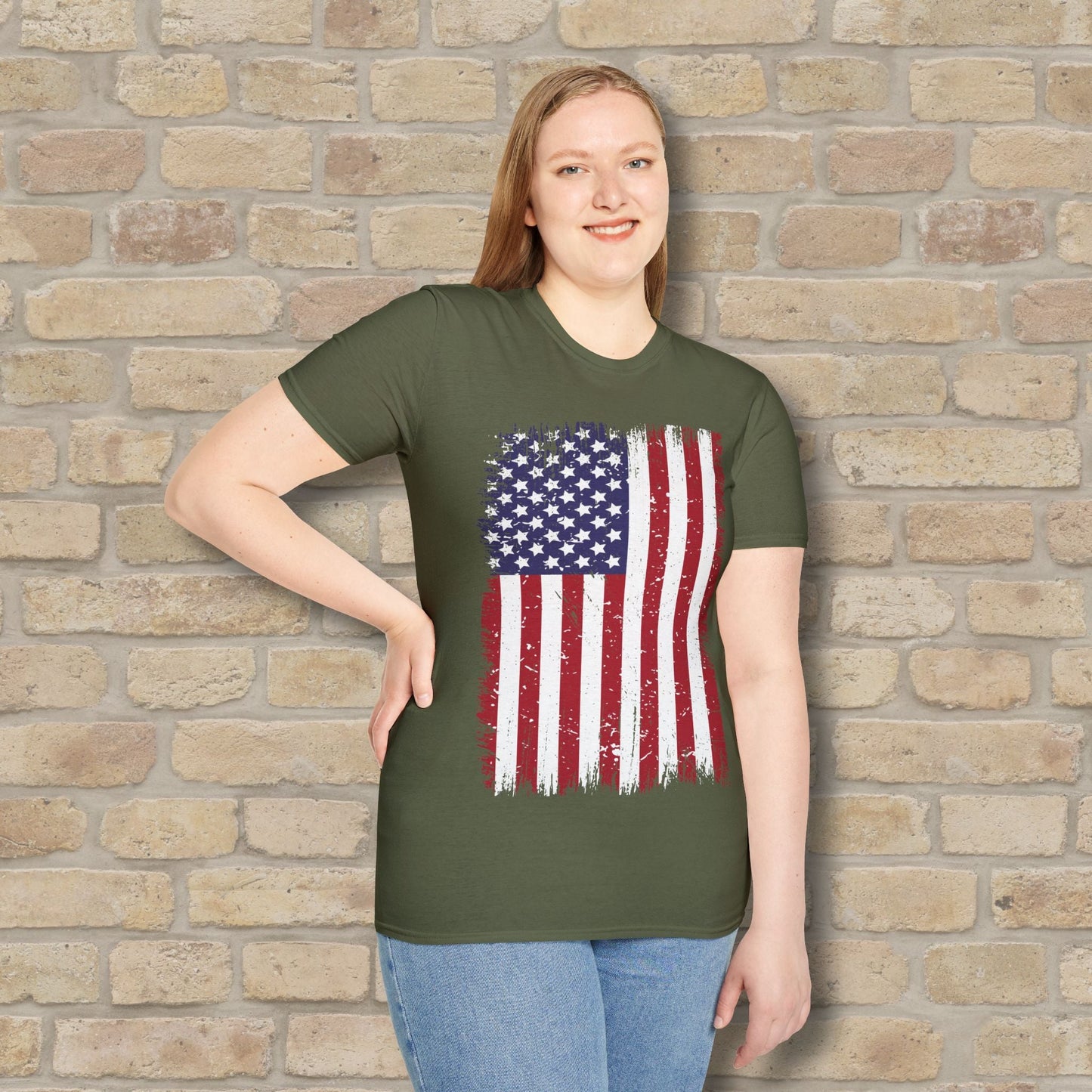 Graphic Only T-Shirt Faded Liberty Tee - Vibrant Styles