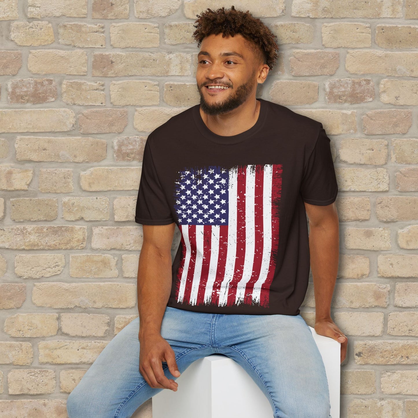Graphic Only T-Shirt Faded Liberty Tee - Vibrant Styles