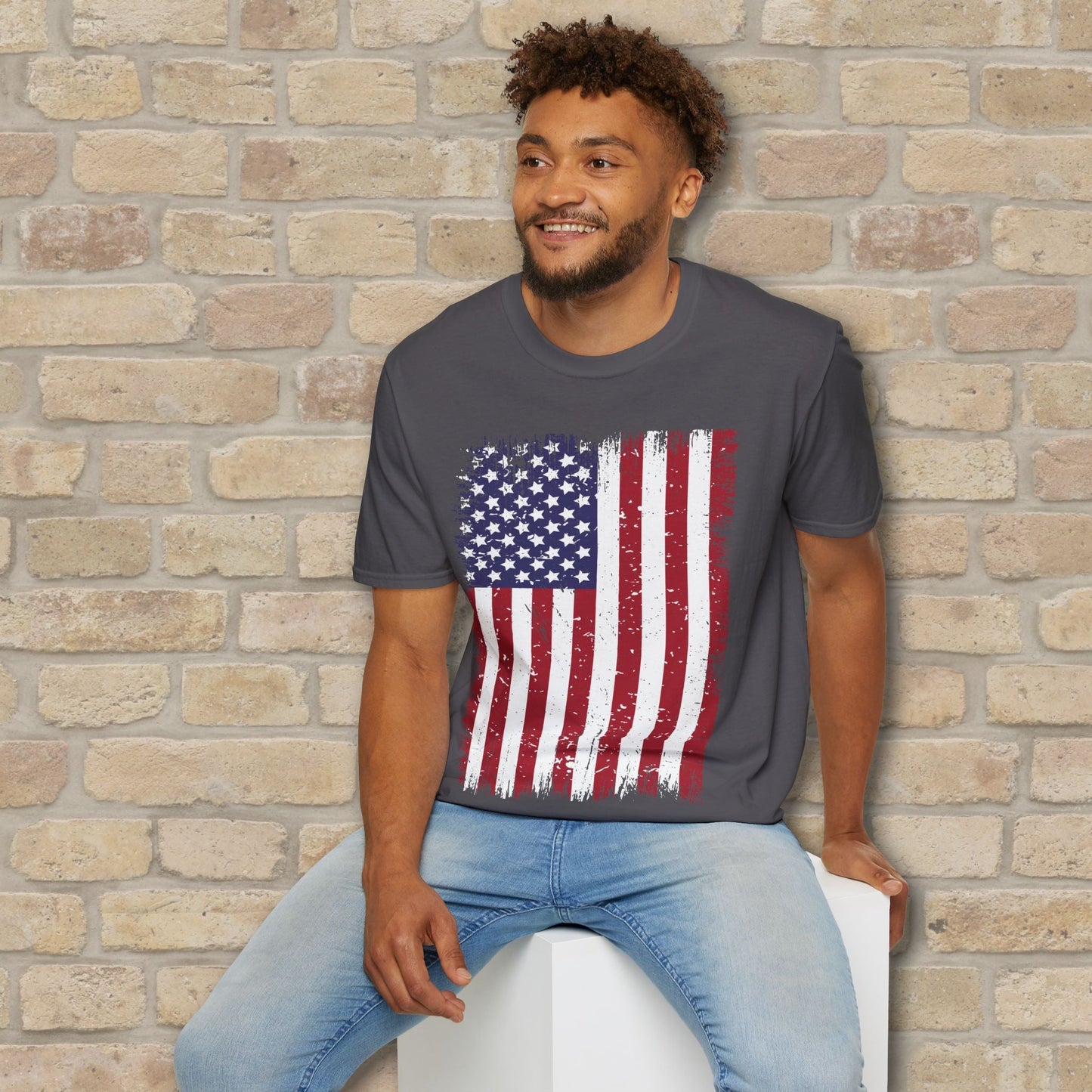 Graphic Only T-Shirt Faded Liberty Tee - Vibrant Styles