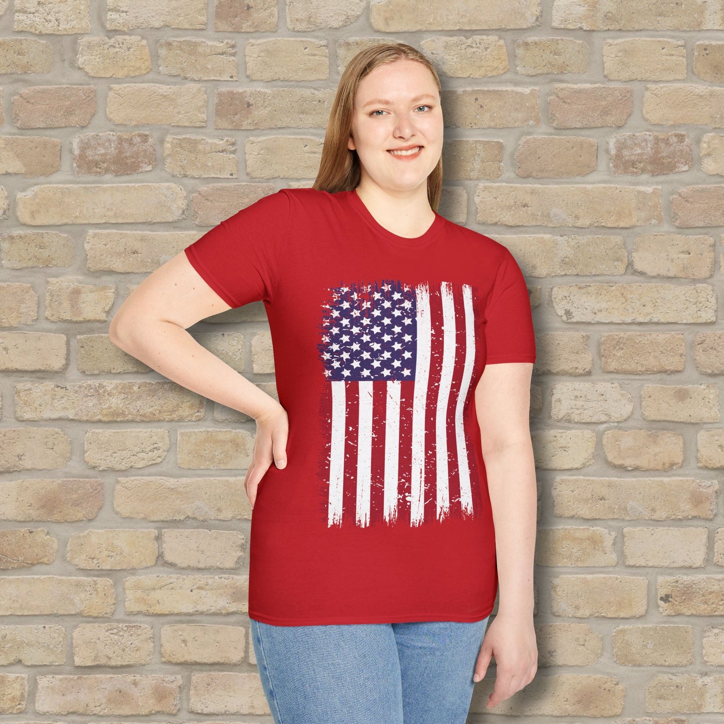 Graphic Only T-Shirt Faded Liberty Tee - Vibrant Styles