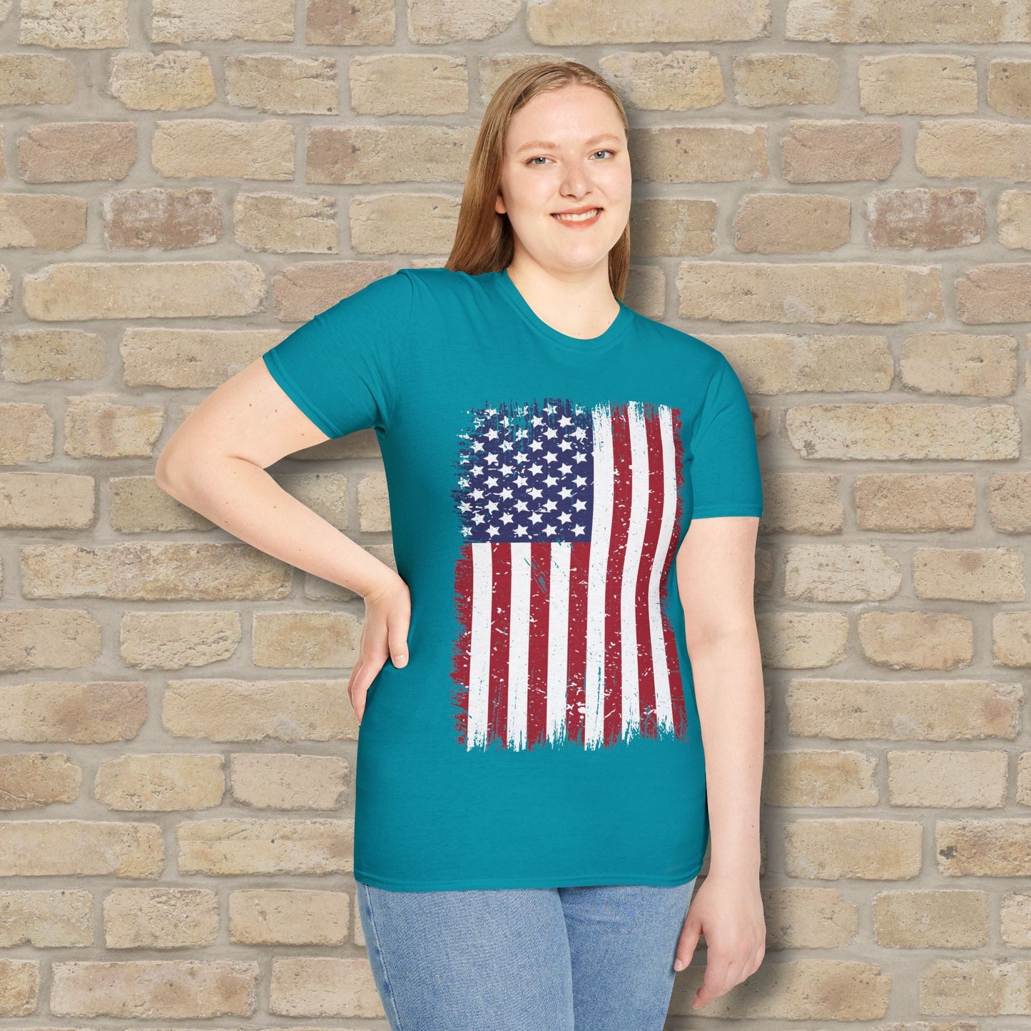 Graphic Only T-Shirt Faded Liberty Tee - Vibrant Styles