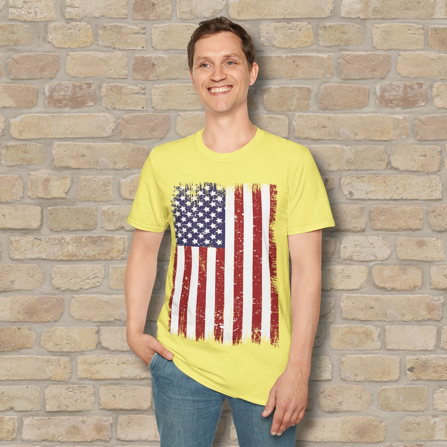 Graphic Only T-Shirt Faded Liberty Tee - Vibrant Styles