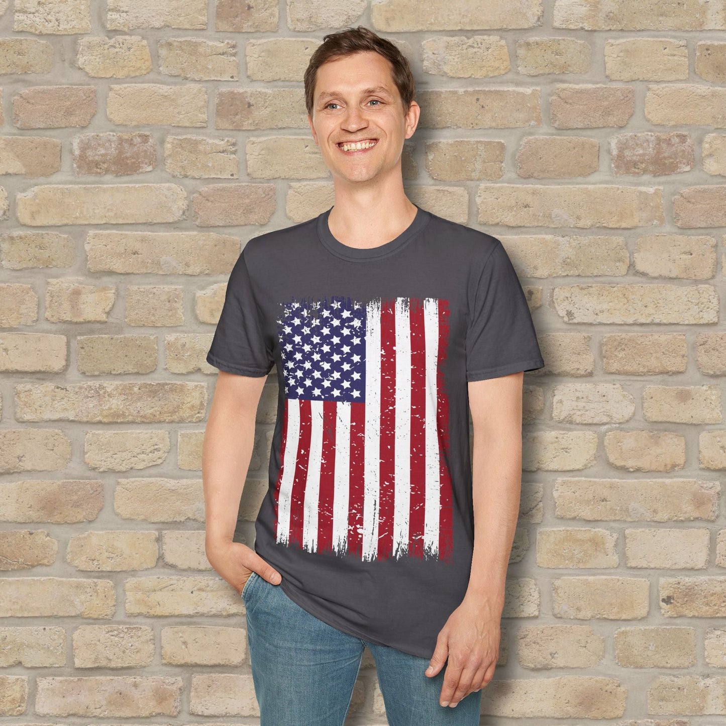 Graphic Only T-Shirt Faded Liberty Tee - Vibrant Styles