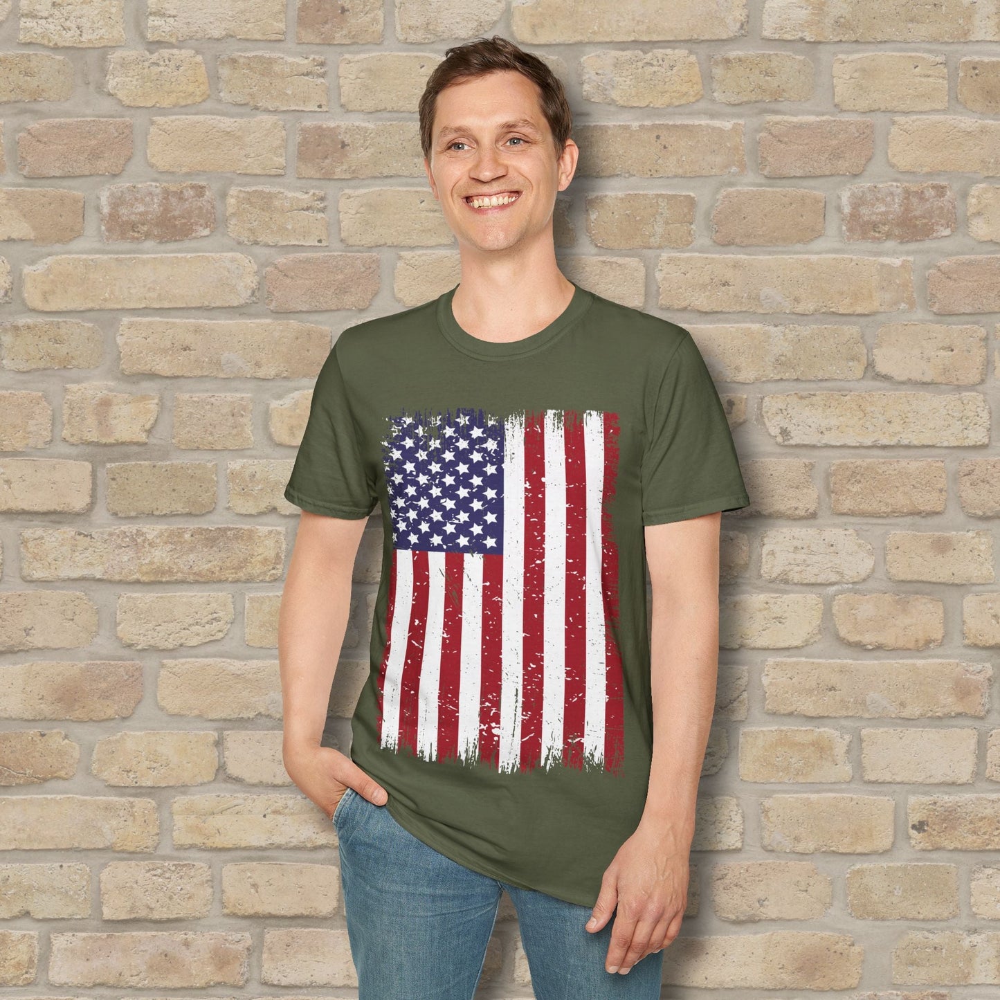 Graphic Only T-Shirt Faded Liberty Tee - Vibrant Styles