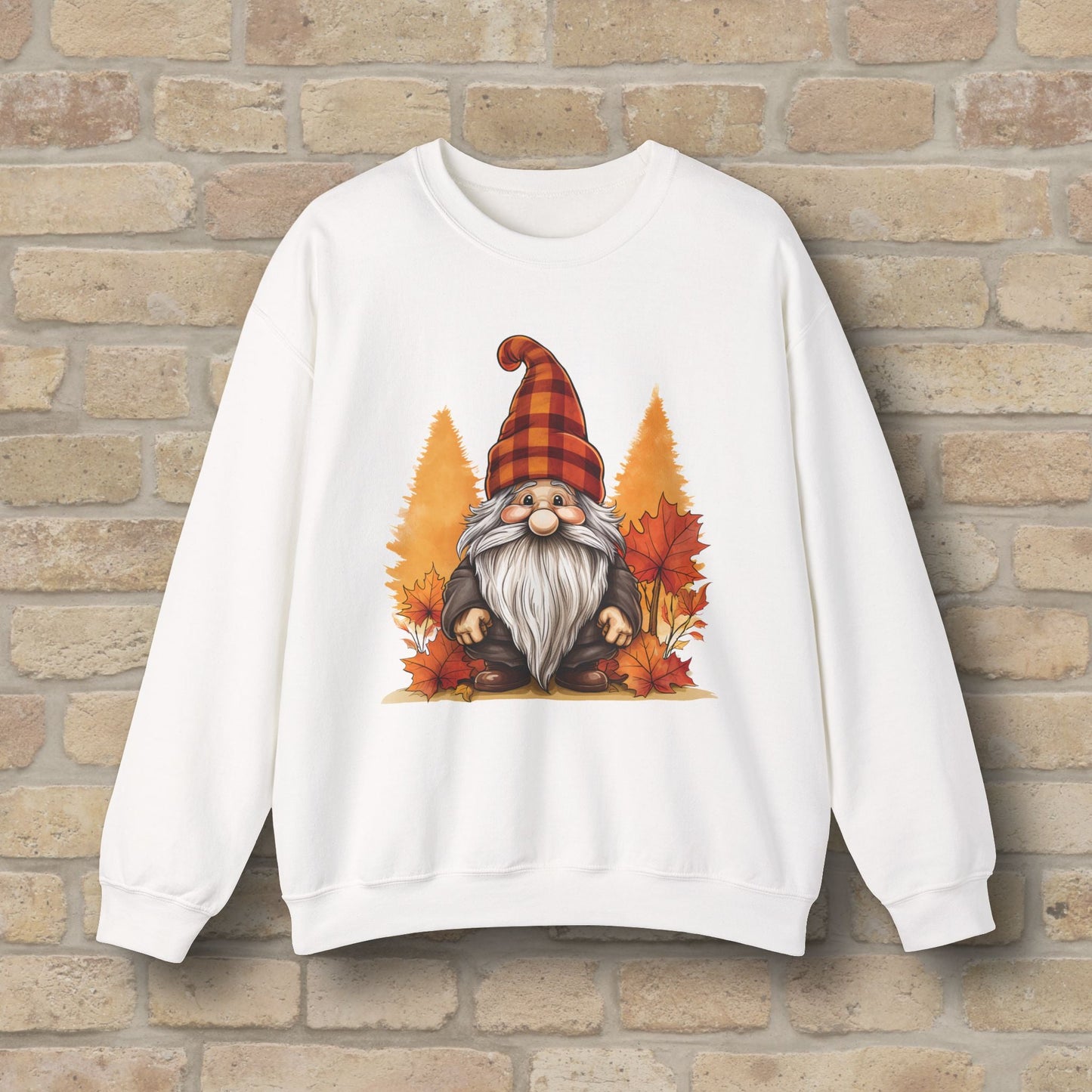 Graphic Only Fall Gnome Sweatshirt - Vibrant Styles