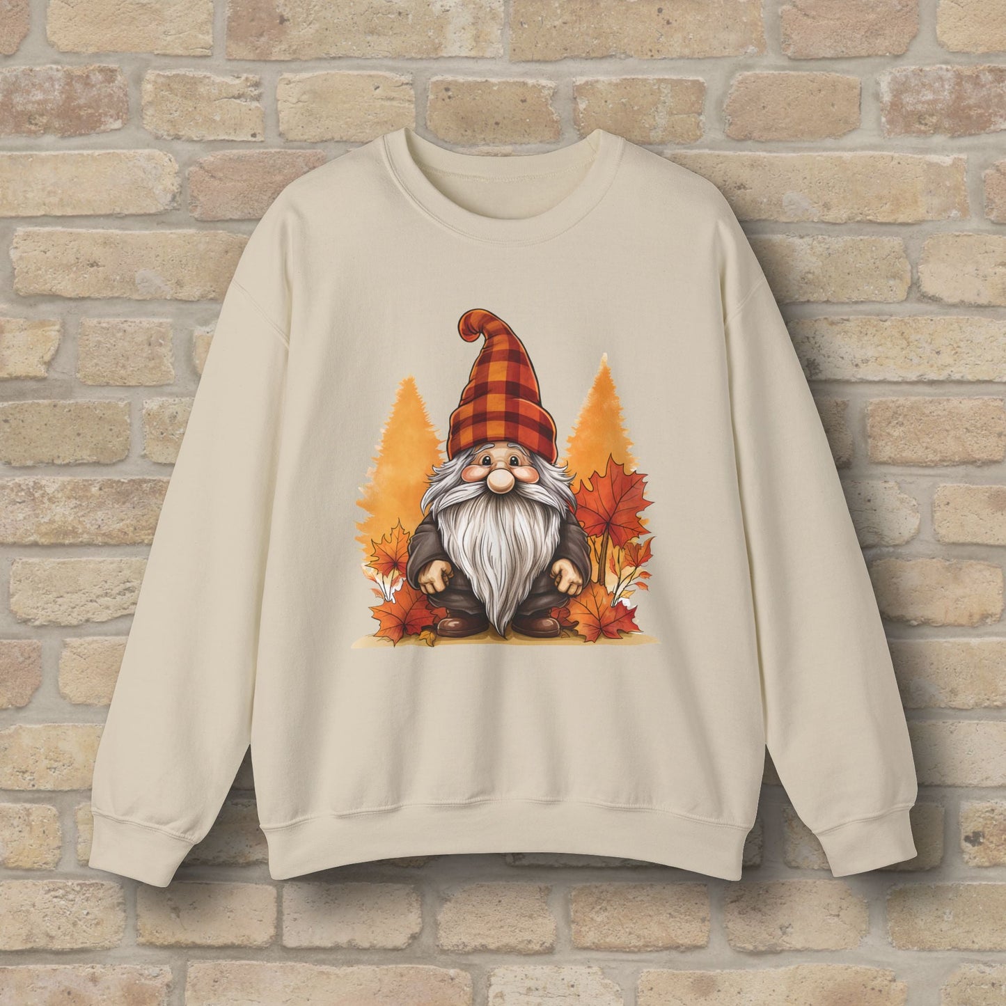 Graphic Only Fall Gnome Sweatshirt - Vibrant Styles