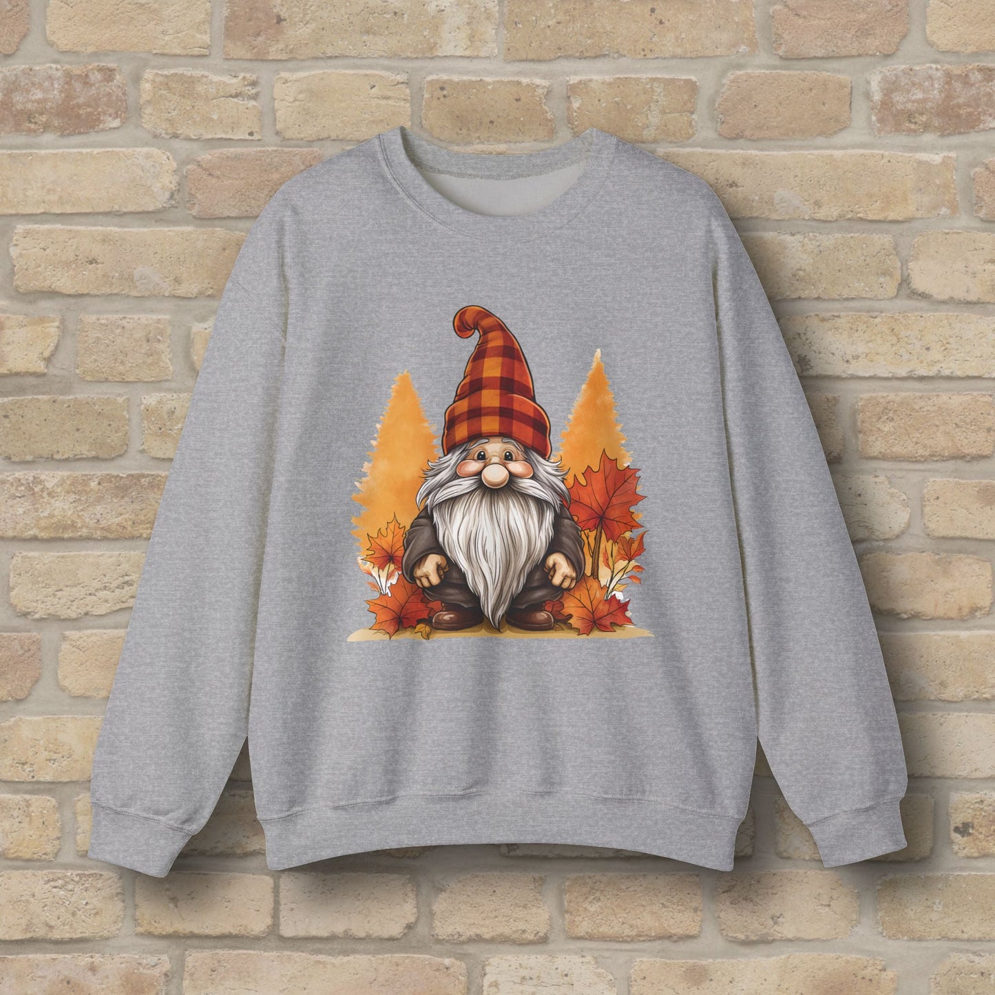 Graphic Only Fall Gnome Sweatshirt - Vibrant Styles
