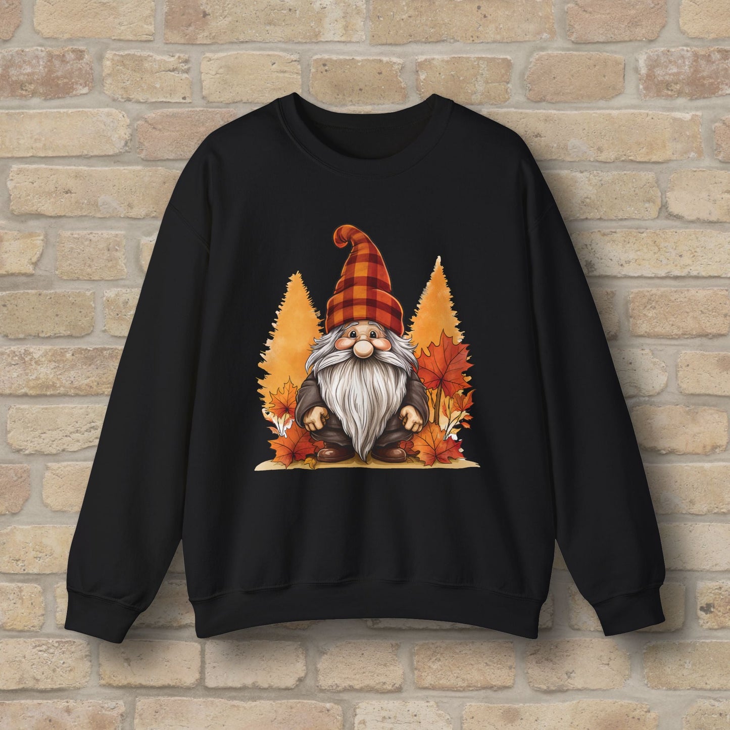 Graphic Only Fall Gnome Sweatshirt - Vibrant Styles