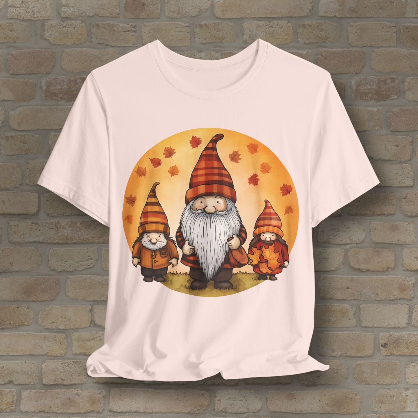 Graphic Only Fall Gnomes Tee - Vibrant Styles
