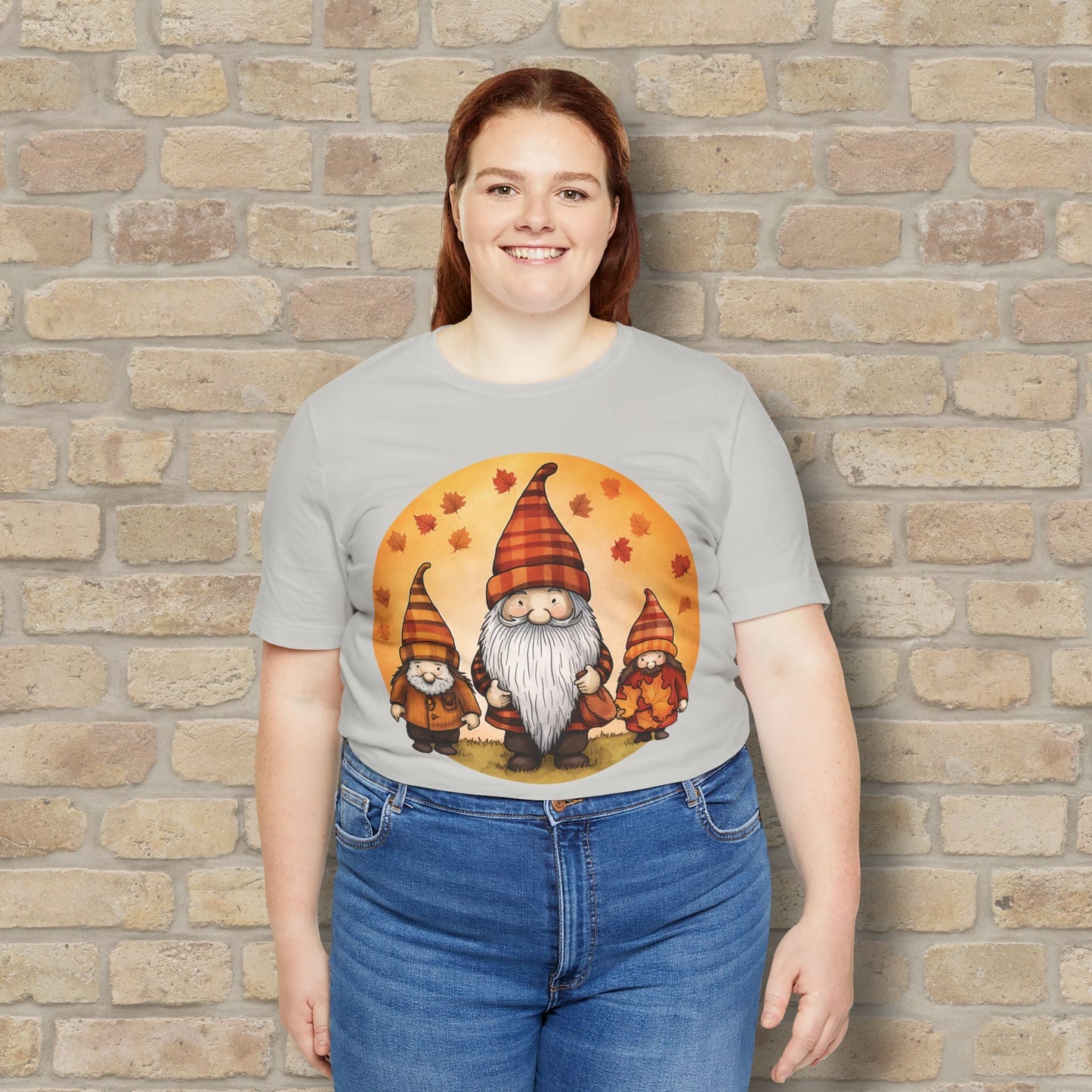 Graphic Only Fall Gnomes Tee - Vibrant Styles