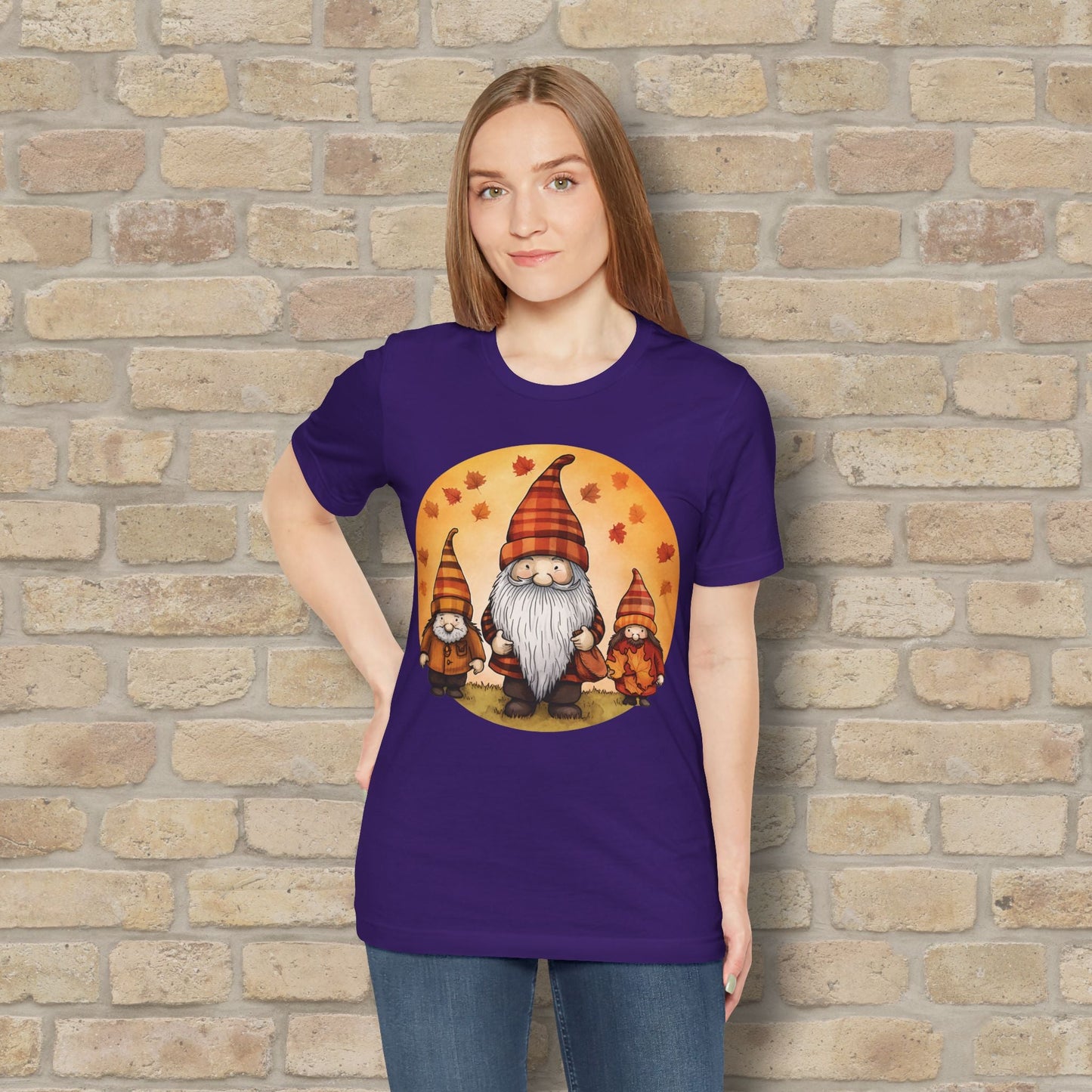 Graphic Only Fall Gnomes Tee - Vibrant Styles