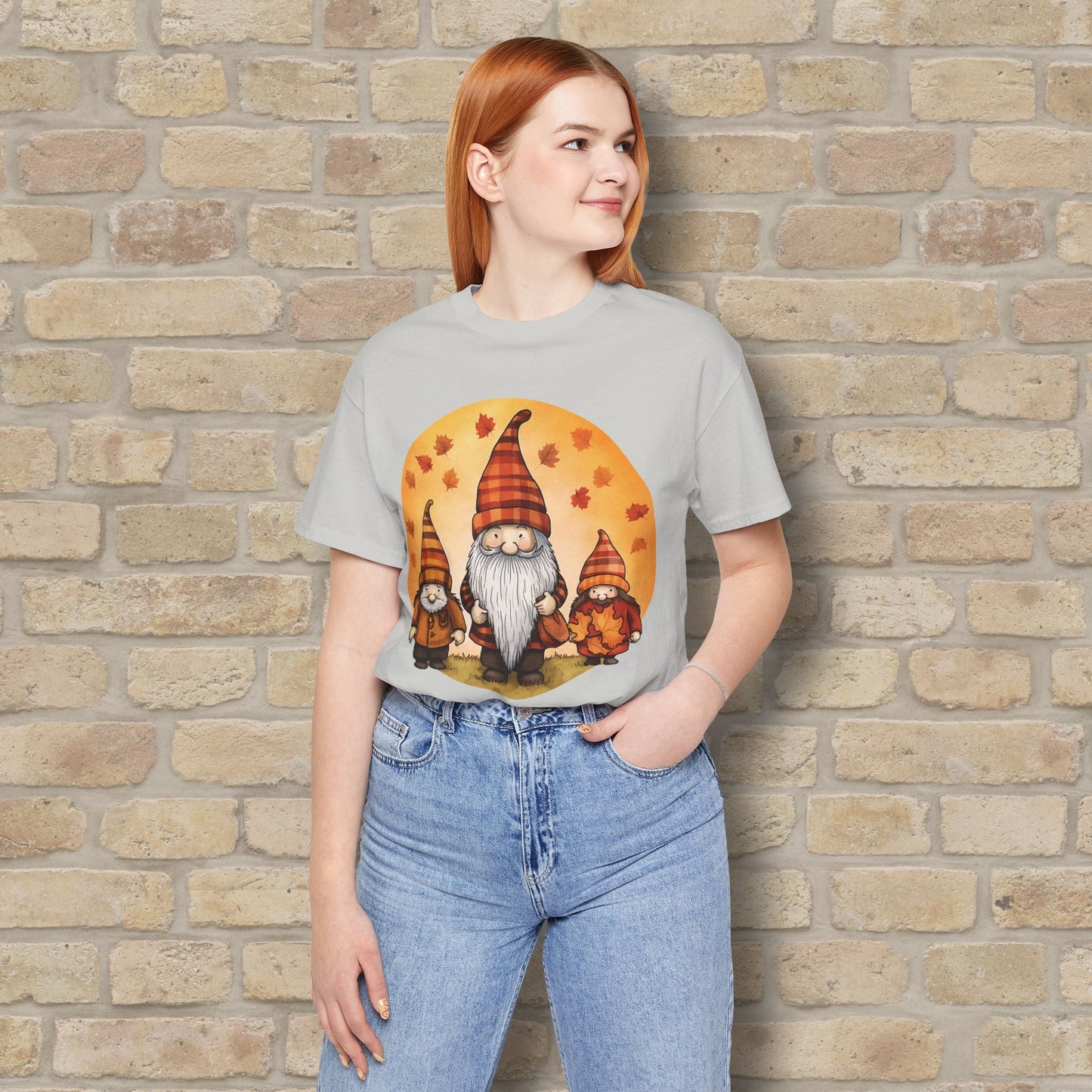 Graphic Only Fall Gnomes Tee - Vibrant Styles