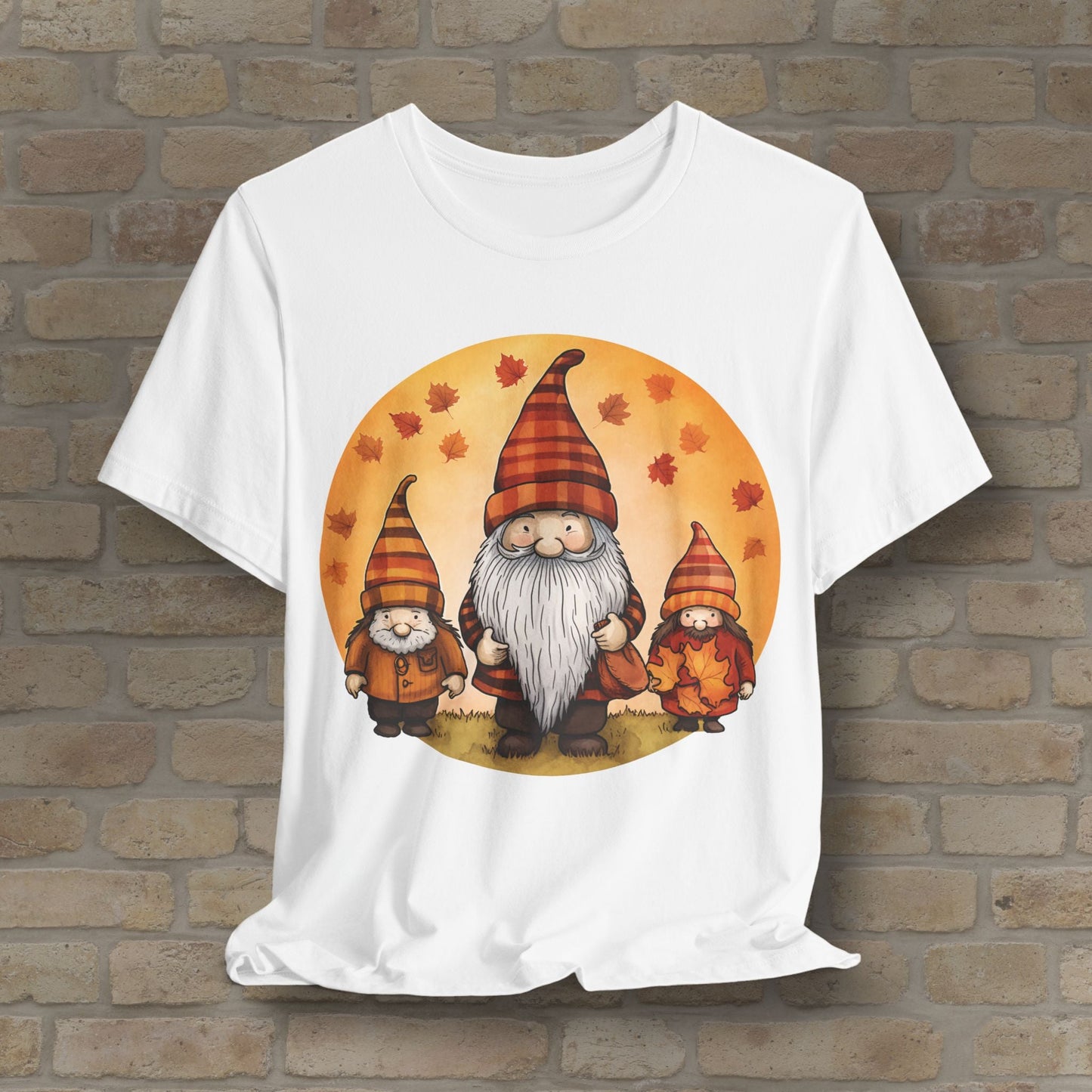 Graphic Only Fall Gnomes Tee - Vibrant Styles