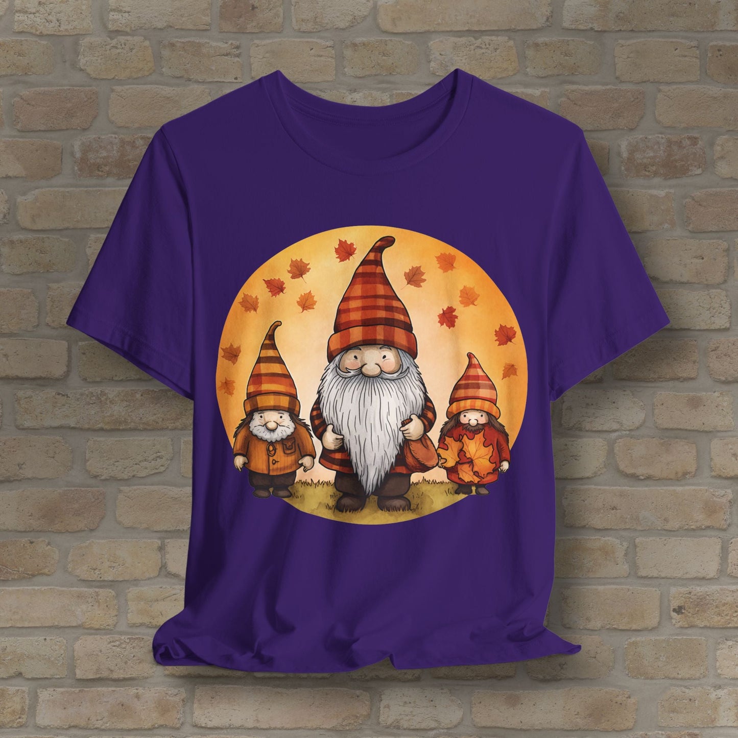 Graphic Only Fall Gnomes Tee - Vibrant Styles