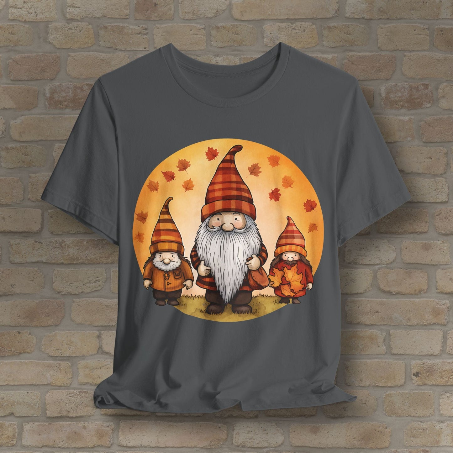 Graphic Only Fall Gnomes Tee - Vibrant Styles