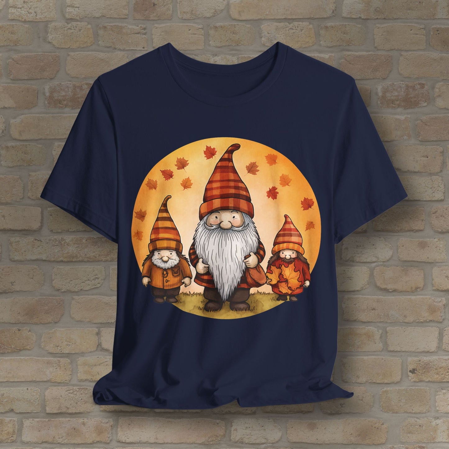 Graphic Only Fall Gnomes Tee - Vibrant Styles