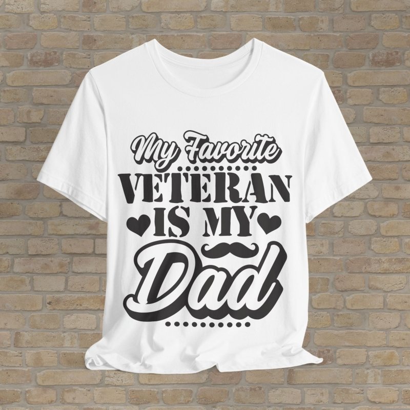 Mostly Text T-Shirts Favorite Vet: Dad Edition Tee - Vibrant Styles
