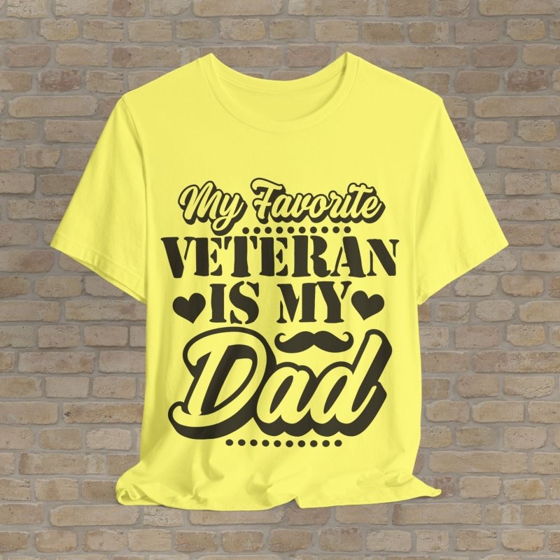 Mostly Text T-Shirts Favorite Vet: Dad Edition Tee - Vibrant Styles