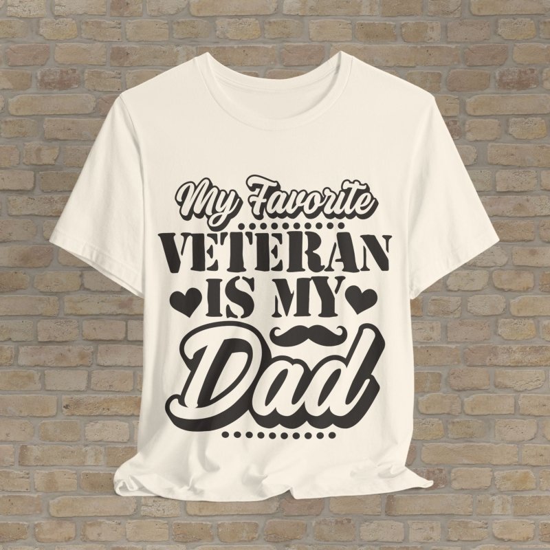 Mostly Text T-Shirts Favorite Vet: Dad Edition Tee - Vibrant Styles