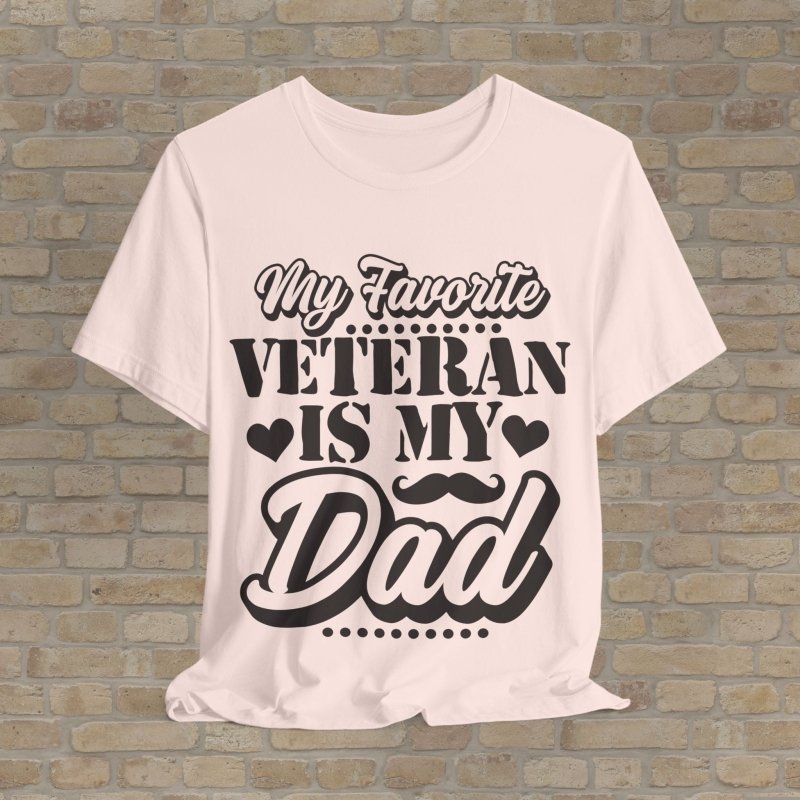 Mostly Text T-Shirts Favorite Vet: Dad Edition Tee - Vibrant Styles