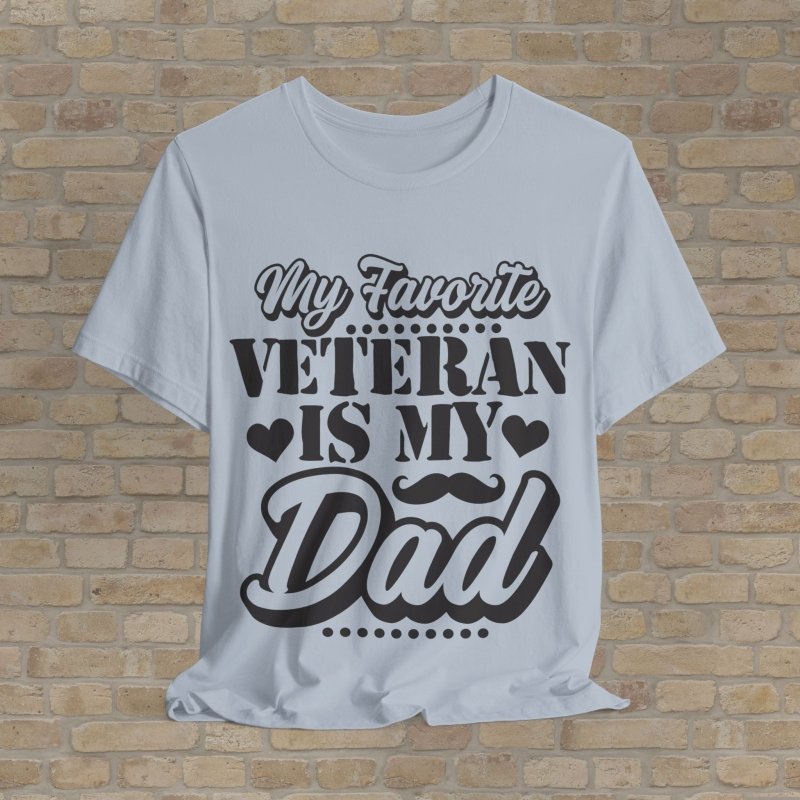Mostly Text T-Shirts Favorite Vet: Dad Edition Tee - Vibrant Styles