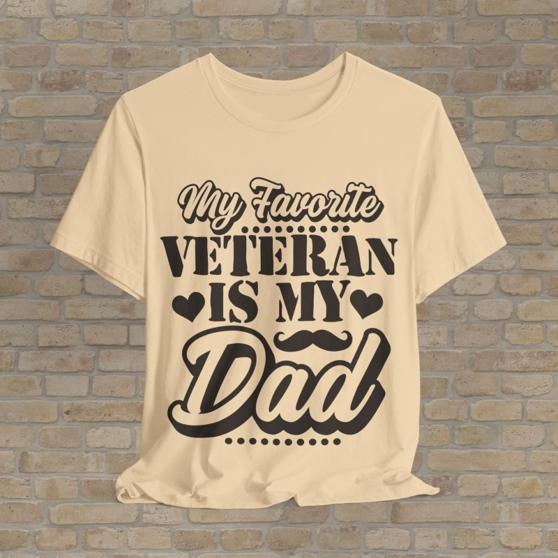 Mostly Text T-Shirts Favorite Vet: Dad Edition Tee - Vibrant Styles