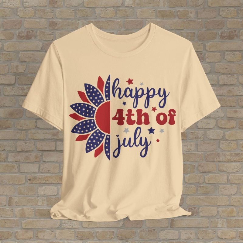 Graphic & Text T-Shirts Fireworks & Flowers Tee - Vibrant Styles