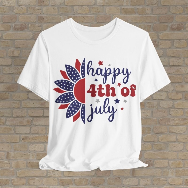 Graphic & Text T-Shirts Fireworks & Flowers Tee - Vibrant Styles