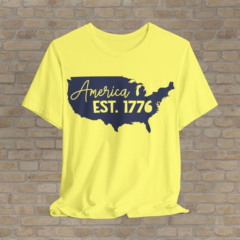 Graphic & Text T-Shirts Founding Freedom Map Tee - Vibrant Styles