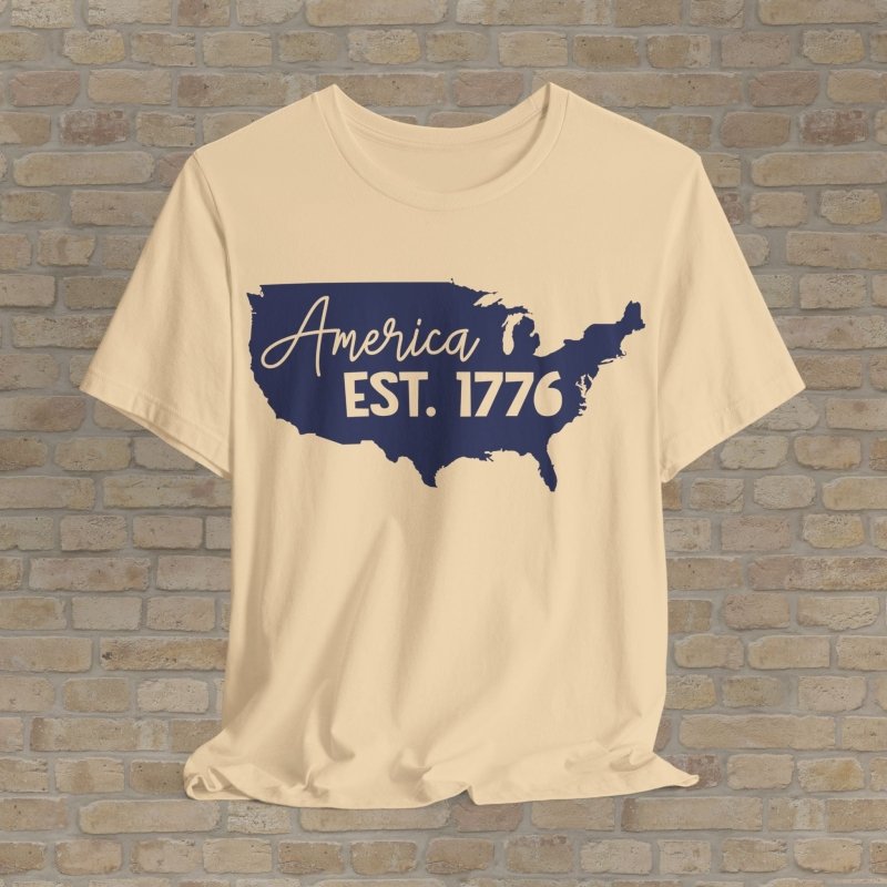 Graphic & Text T-Shirts Founding Freedom Map Tee - Vibrant Styles