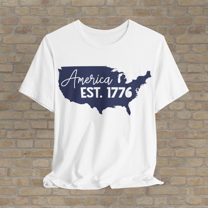 Graphic & Text T-Shirts Founding Freedom Map Tee - Vibrant Styles