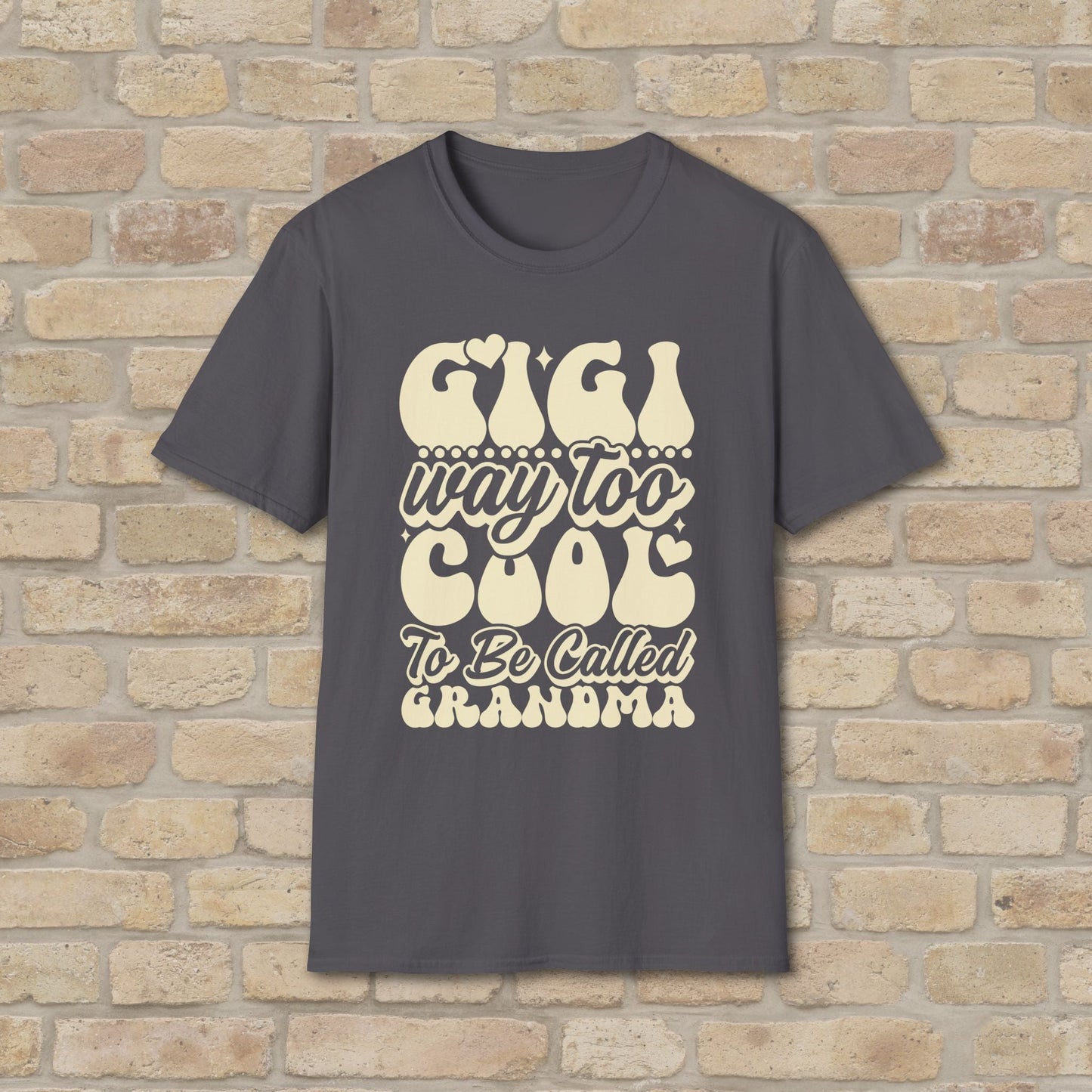 T-Shirt Gigi Tee – Way Too Cool to Be Called Grandma - Vibrant Styles