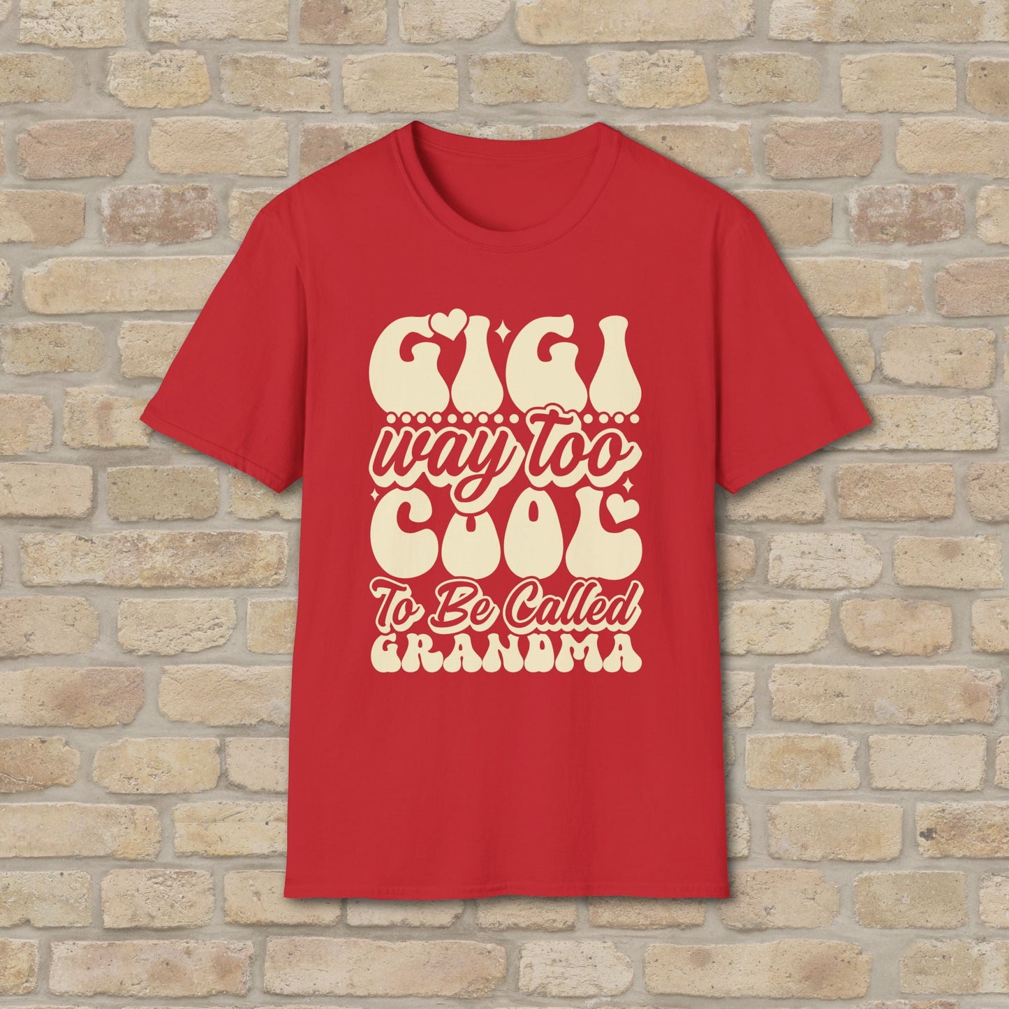 T-Shirt Gigi Tee – Way Too Cool to Be Called Grandma - Vibrant Styles