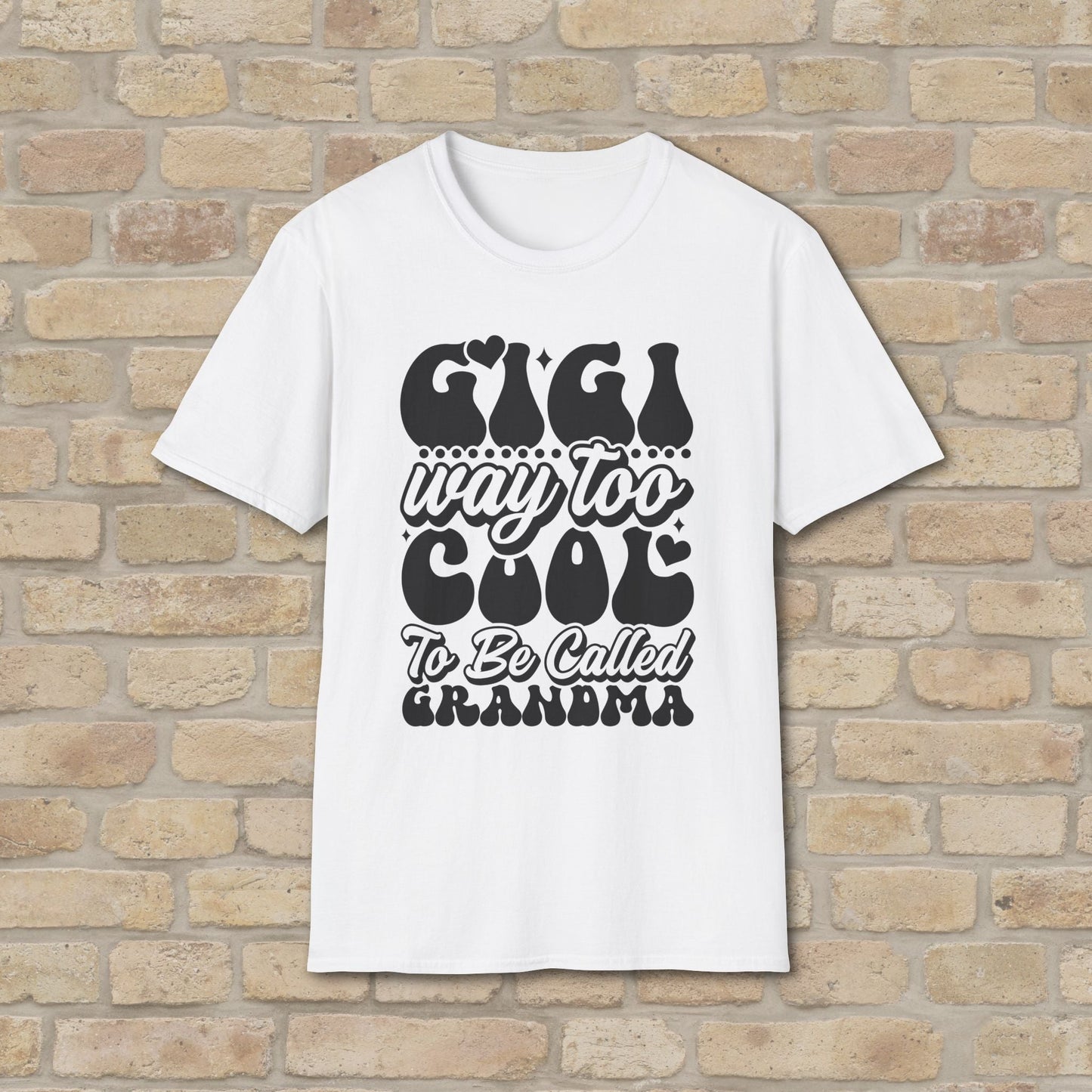 T-Shirt Gigi Tee – Way Too Cool to Be Called Grandma - Vibrant Styles