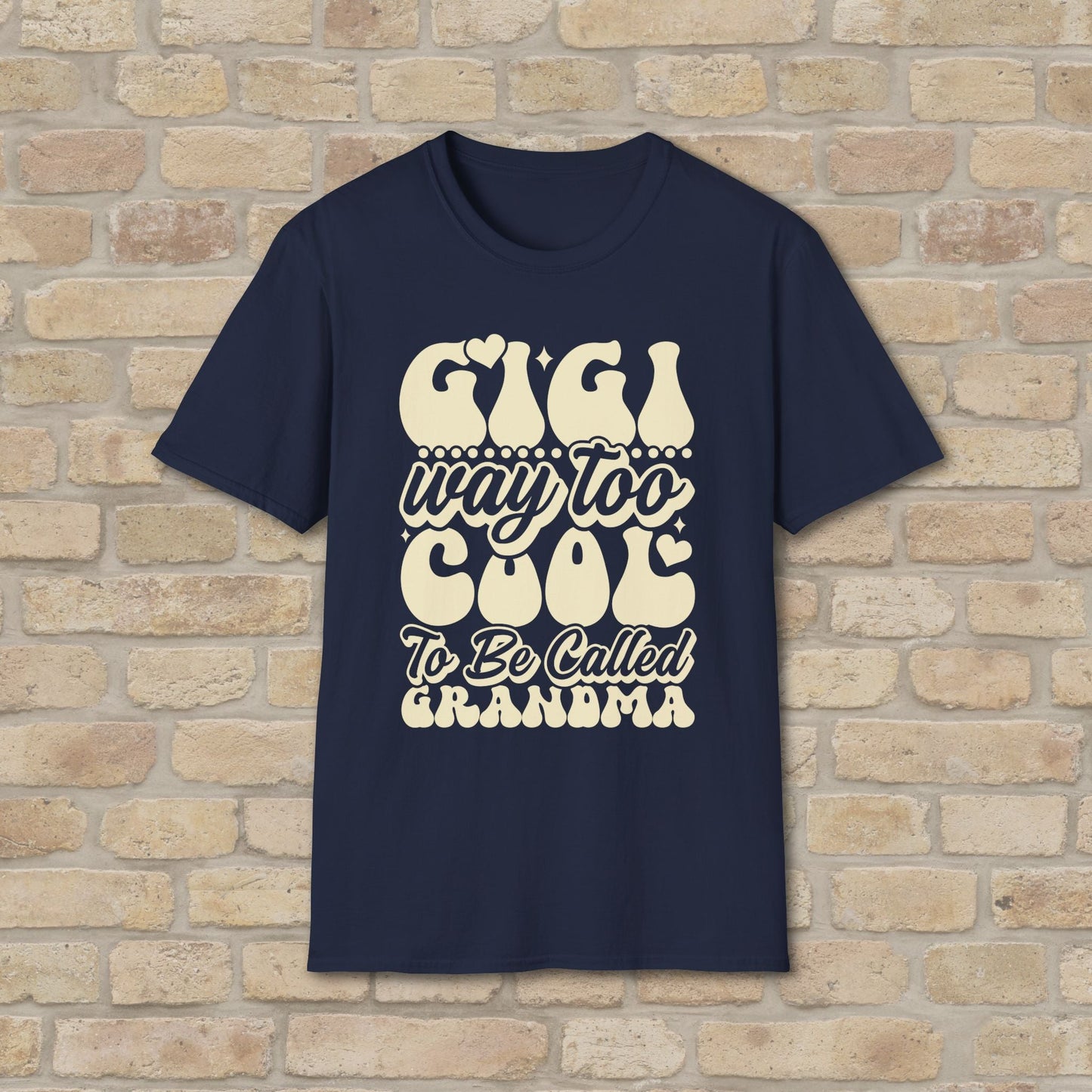 T-Shirt Gigi Tee – Way Too Cool to Be Called Grandma - Vibrant Styles