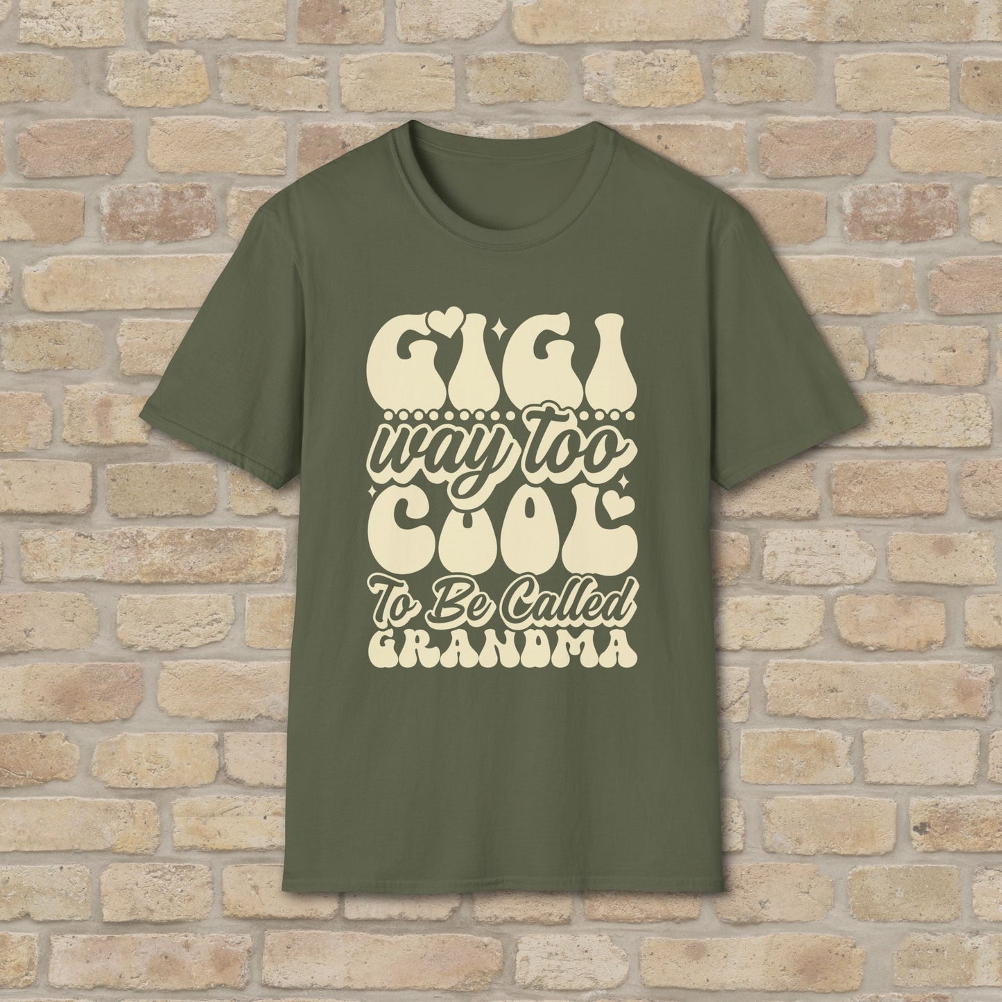 T-Shirt Gigi Tee – Way Too Cool to Be Called Grandma - Vibrant Styles