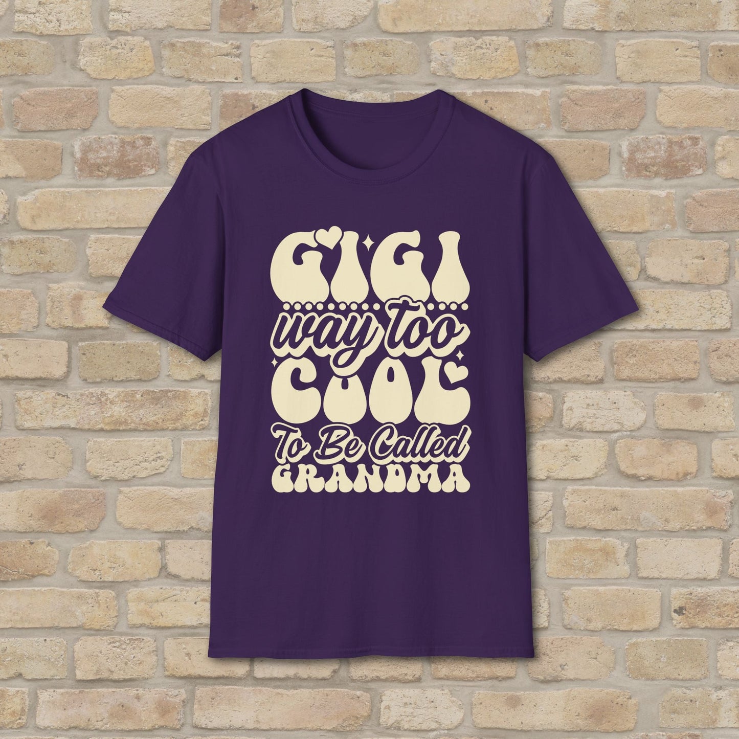 T-Shirt Gigi Tee – Way Too Cool to Be Called Grandma - Vibrant Styles