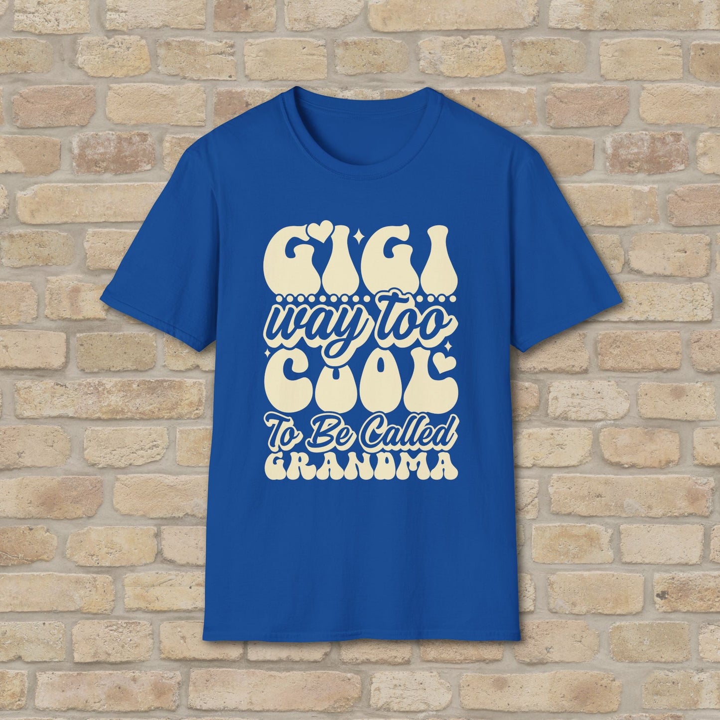 T-Shirt Gigi Tee – Way Too Cool to Be Called Grandma - Vibrant Styles