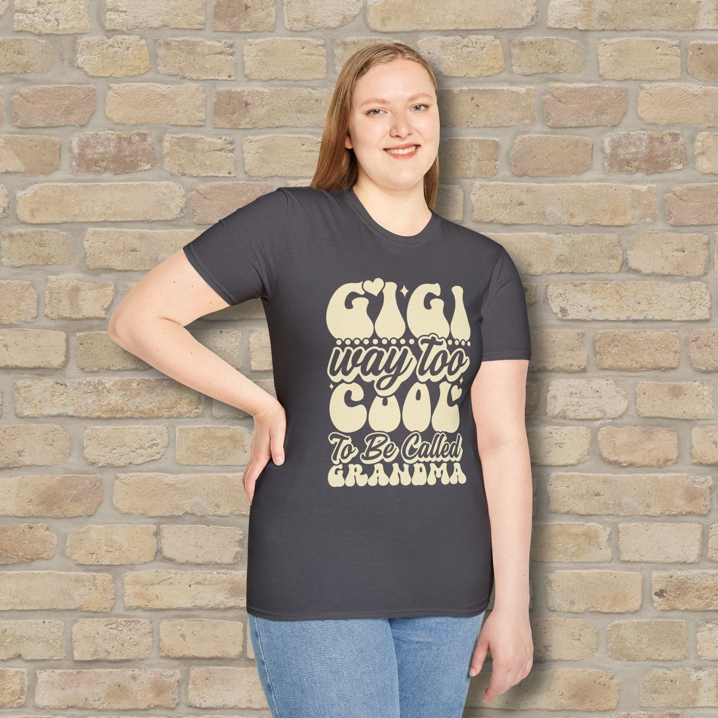 T-Shirt Gigi Tee – Way Too Cool to Be Called Grandma - Vibrant Styles