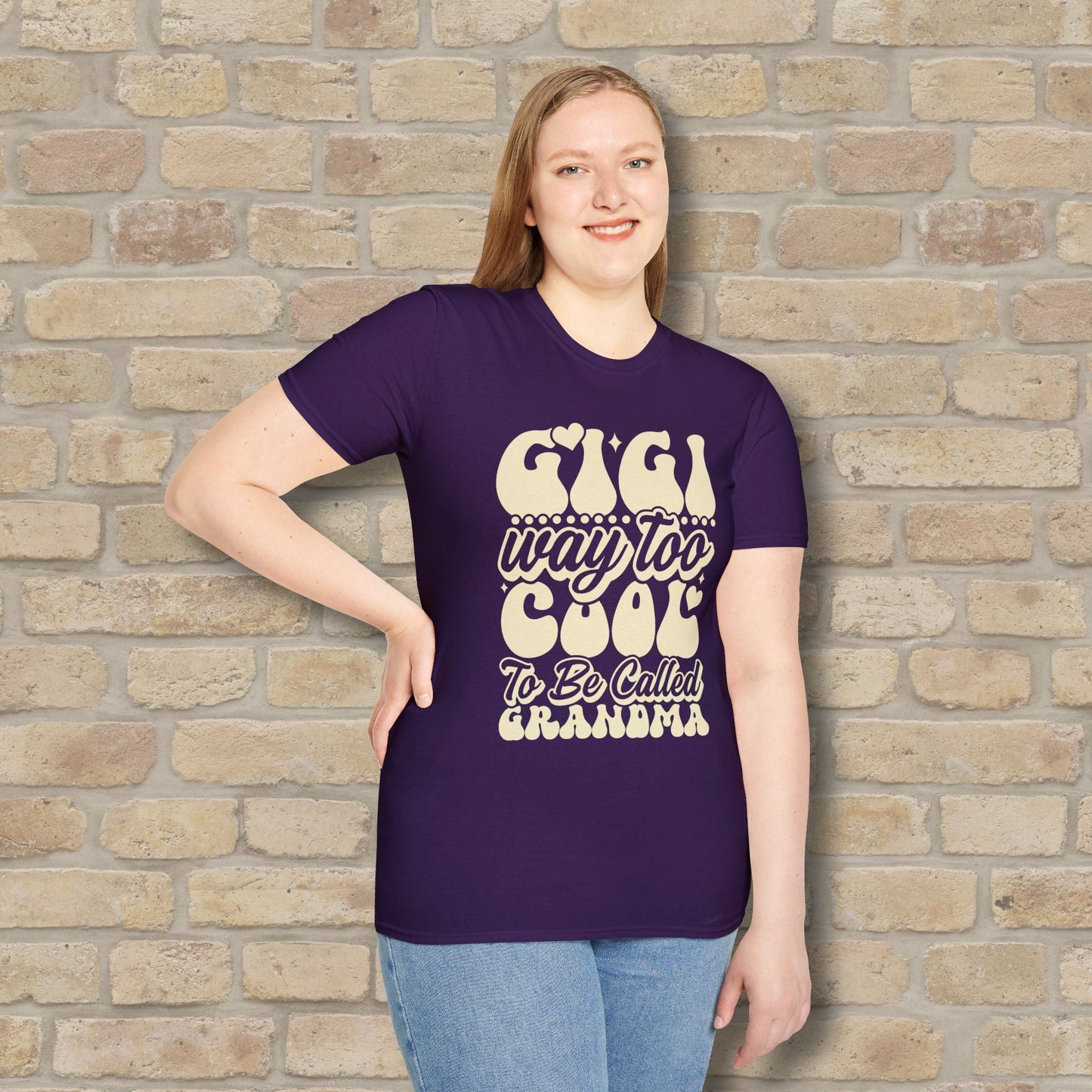 T-Shirt Gigi Tee – Way Too Cool to Be Called Grandma - Vibrant Styles