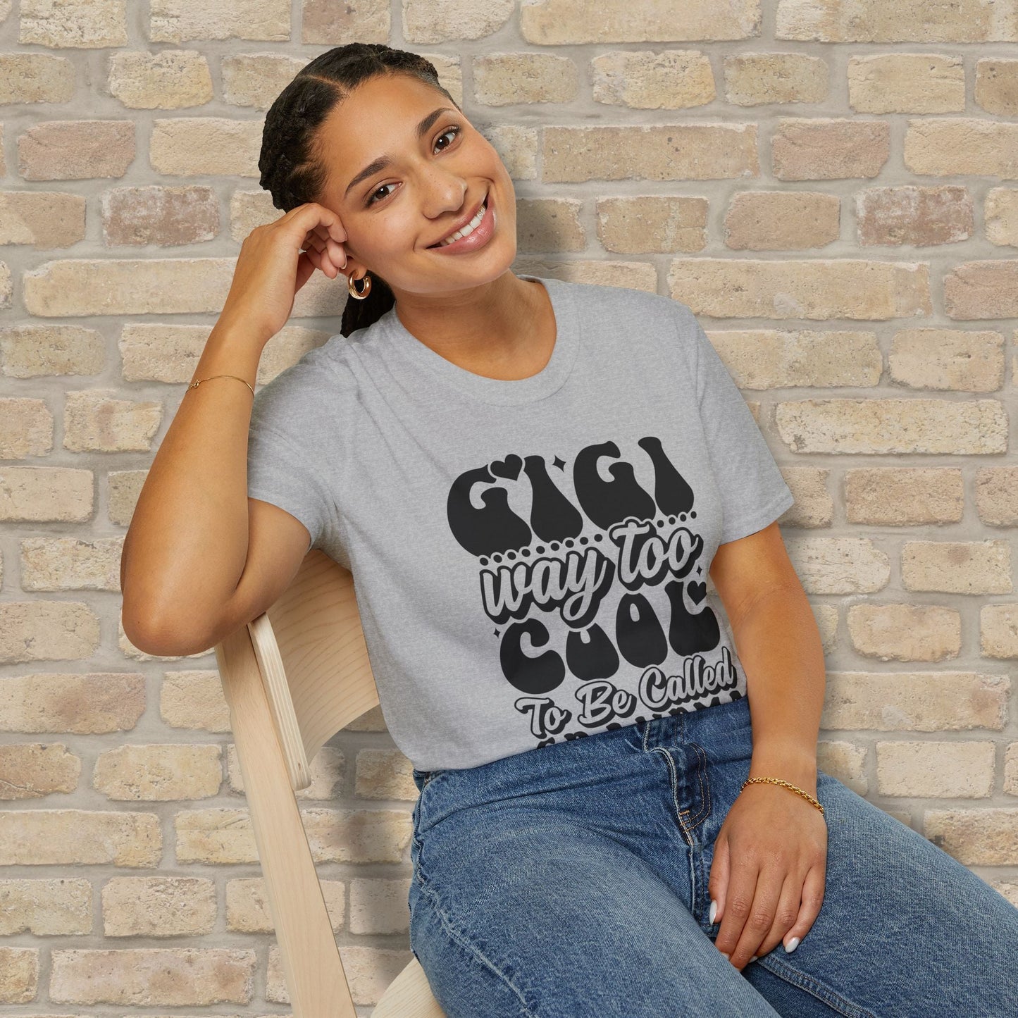 T-Shirt Gigi Tee – Way Too Cool to Be Called Grandma - Vibrant Styles