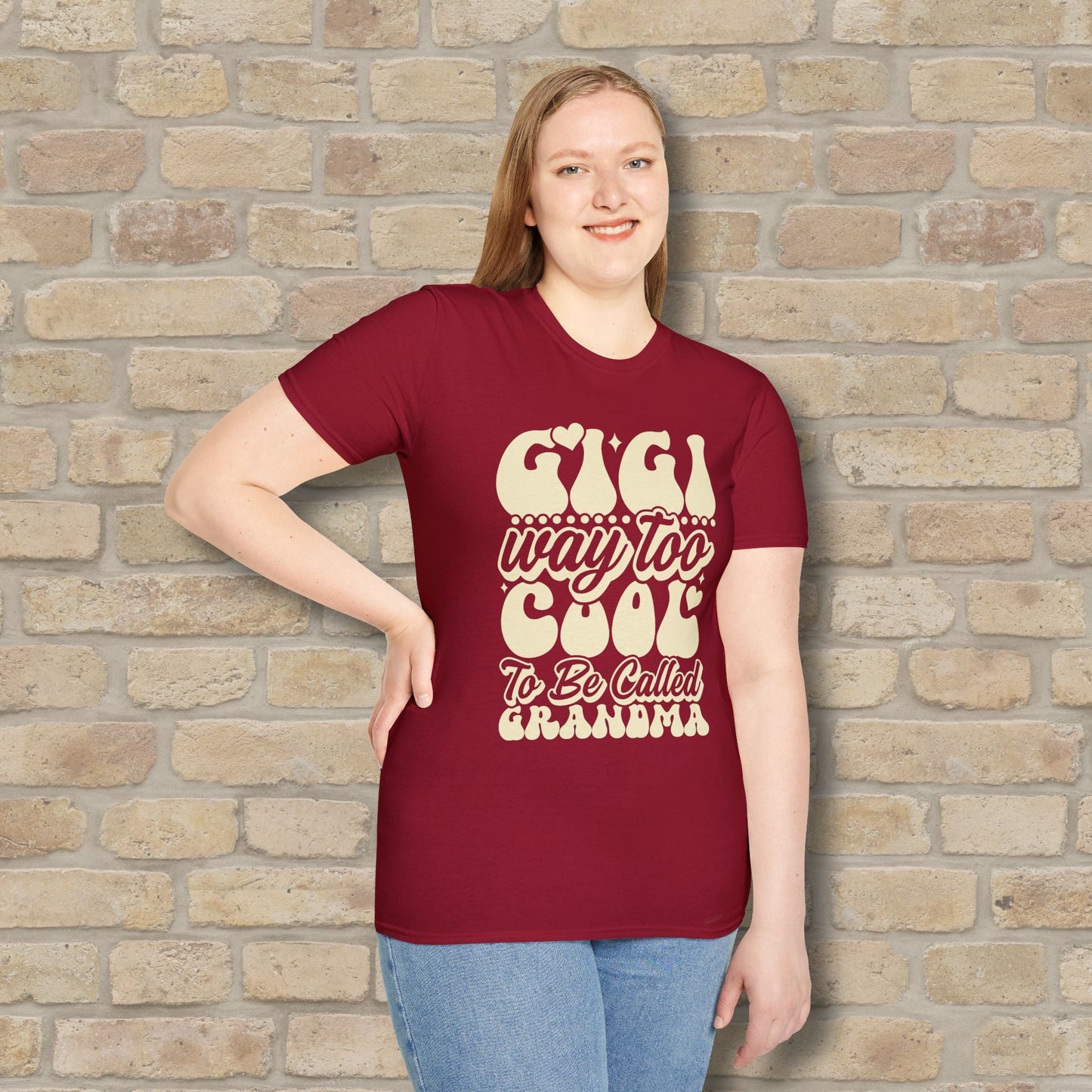 T-Shirt Gigi Tee – Way Too Cool to Be Called Grandma - Vibrant Styles