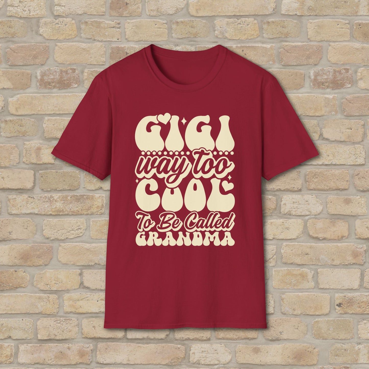 T-Shirt Gigi Tee – Way Too Cool to Be Called Grandma - Vibrant Styles