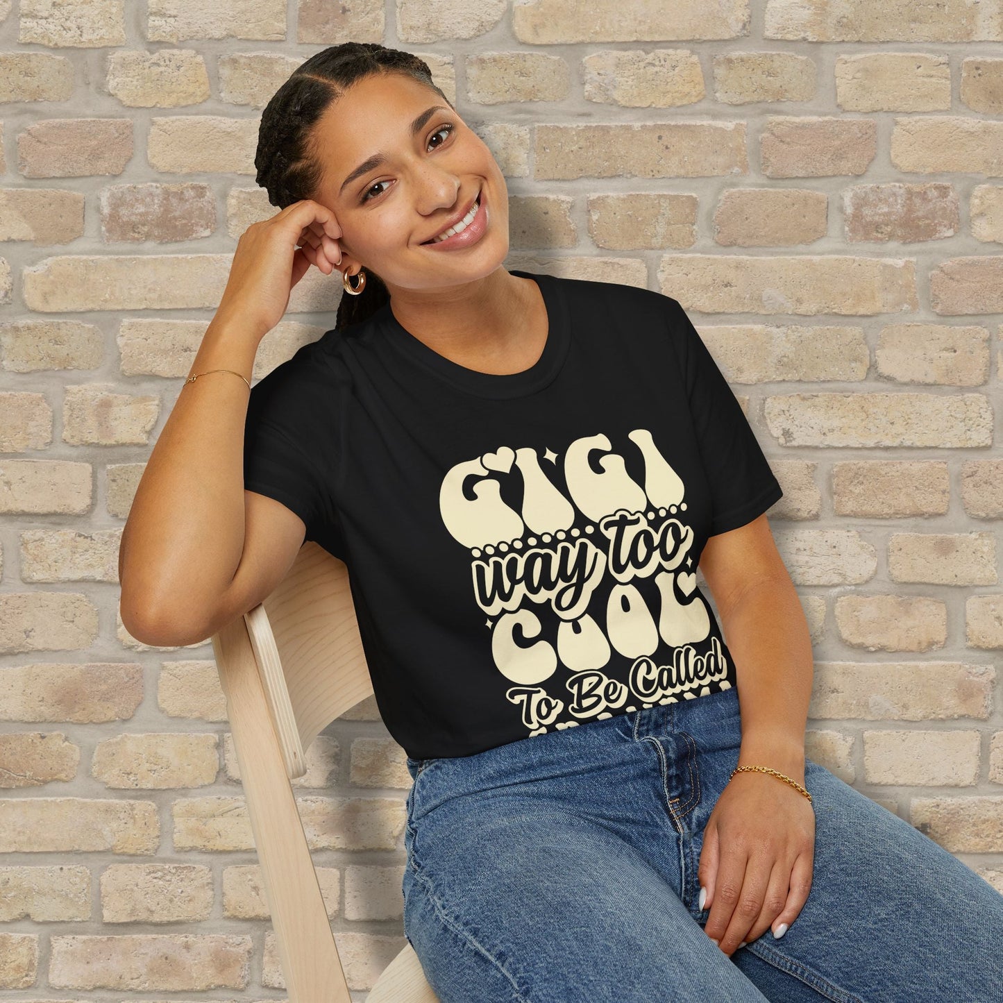 T-Shirt Gigi Tee – Way Too Cool to Be Called Grandma - Vibrant Styles