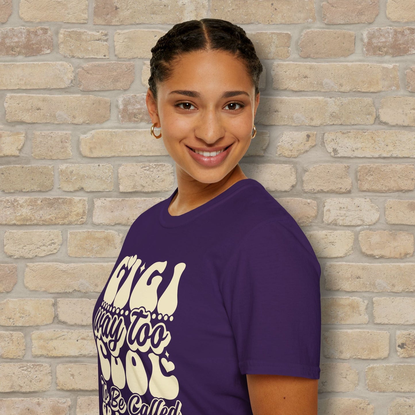 T-Shirt Gigi Tee – Way Too Cool to Be Called Grandma - Vibrant Styles