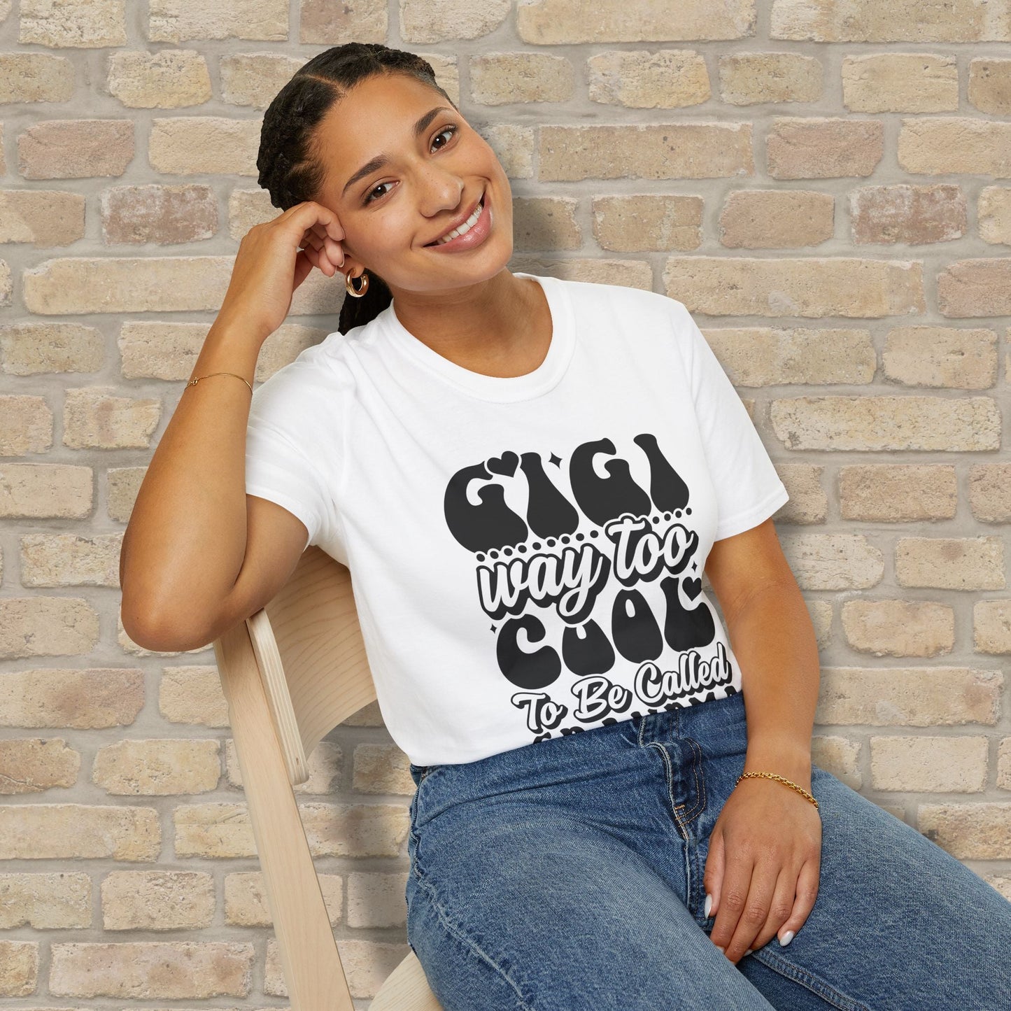T-Shirt Gigi Tee – Way Too Cool to Be Called Grandma - Vibrant Styles