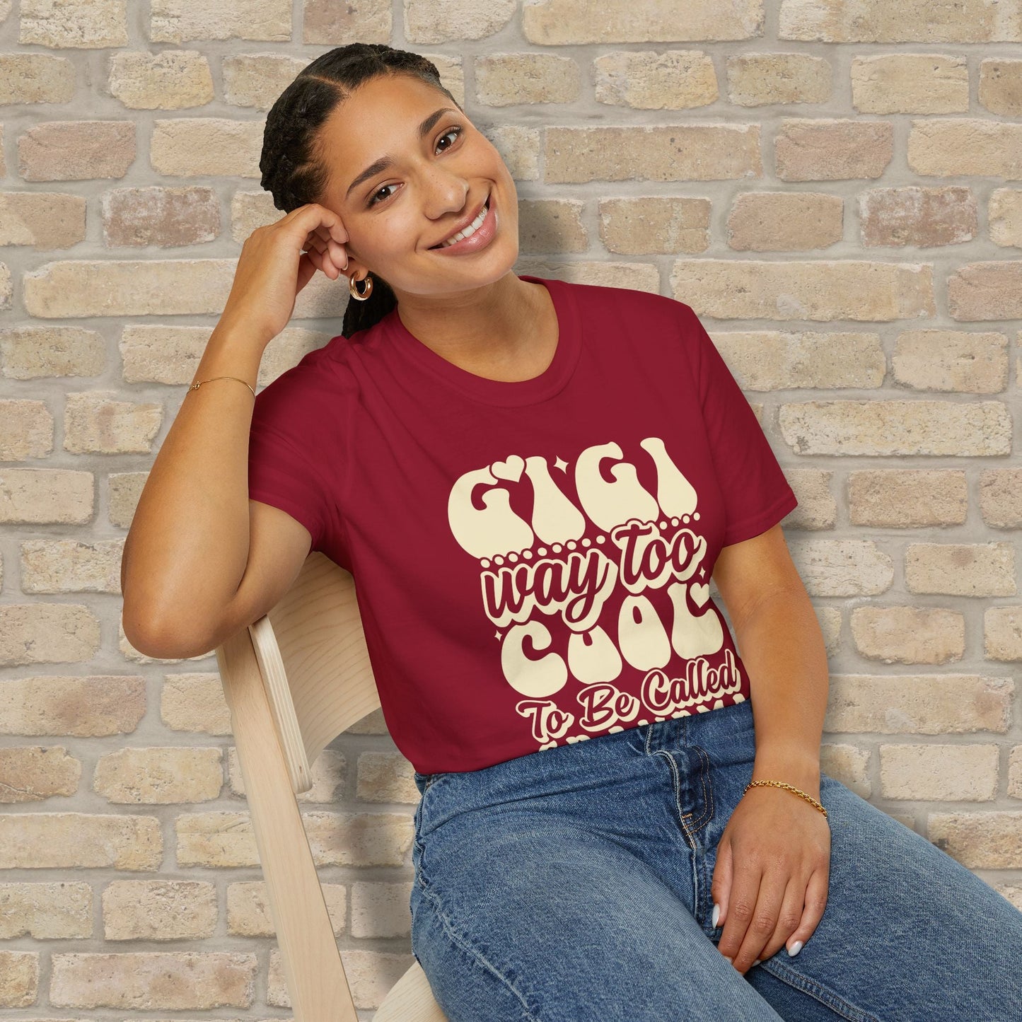 T-Shirt Gigi Tee – Way Too Cool to Be Called Grandma - Vibrant Styles