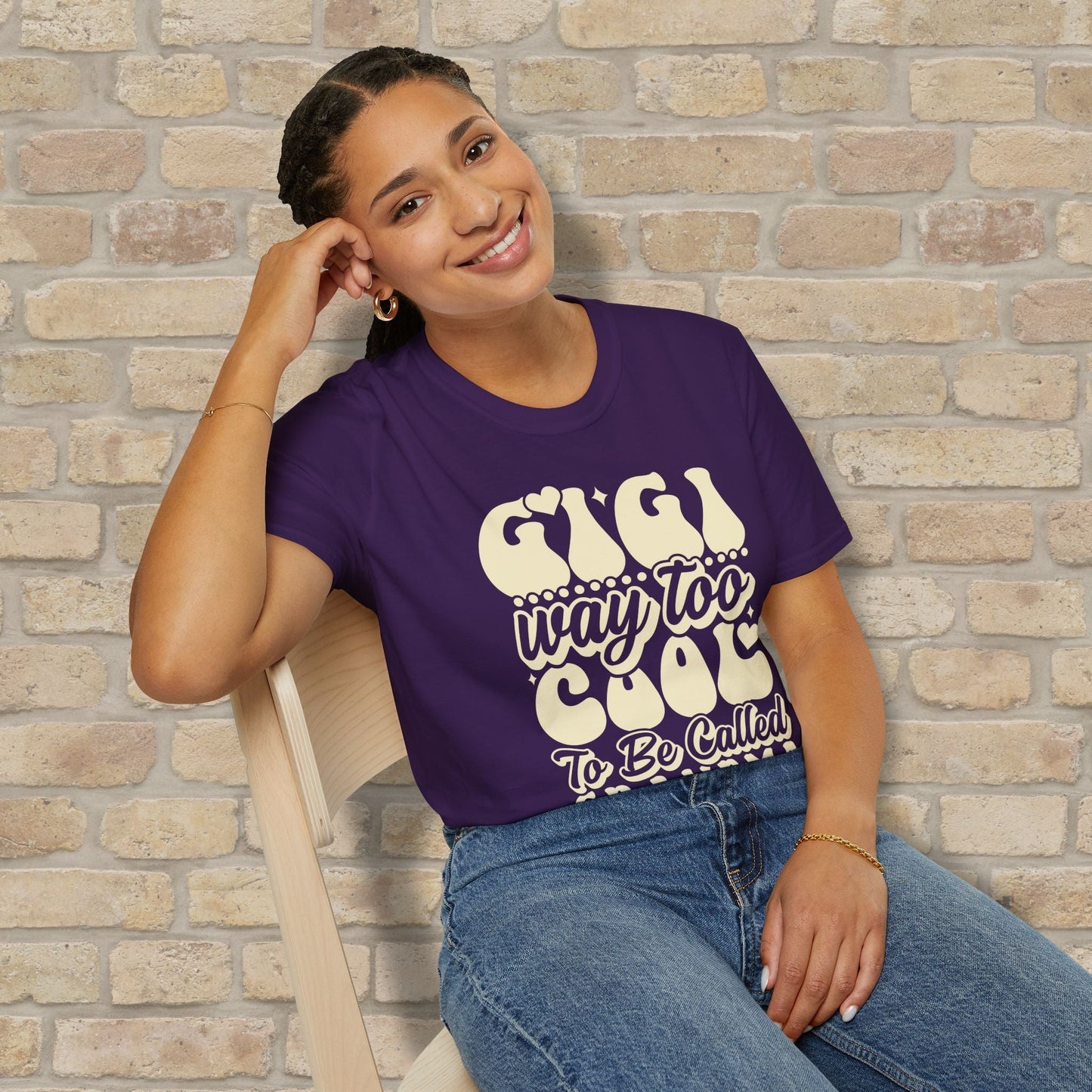 T-Shirt Gigi Tee – Way Too Cool to Be Called Grandma - Vibrant Styles