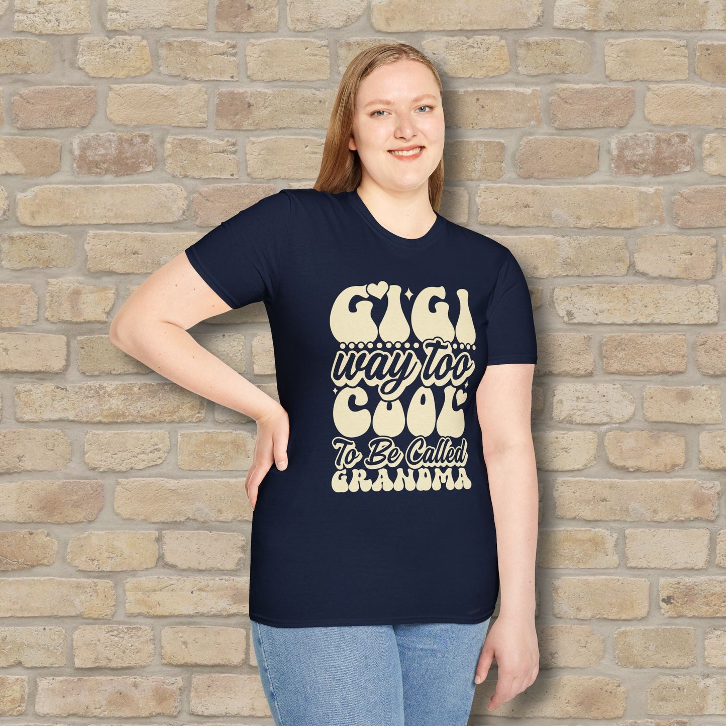 T-Shirt Gigi Tee – Way Too Cool to Be Called Grandma - Vibrant Styles