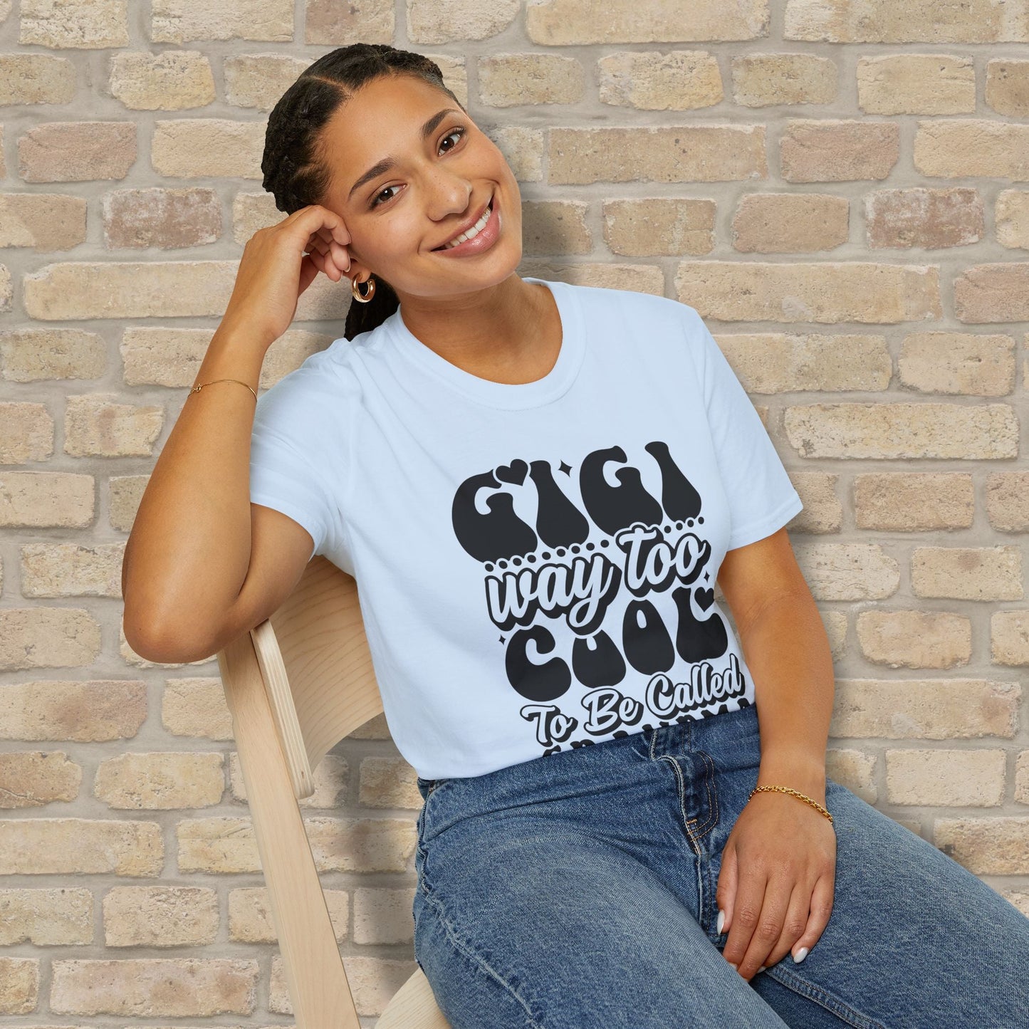 T-Shirt Gigi Tee – Way Too Cool to Be Called Grandma - Vibrant Styles